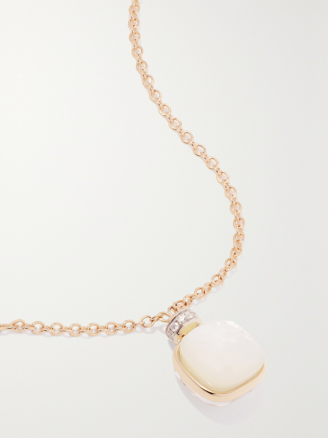 Pomellato Nudo 18-karat Rose And White Gold Multi-stone Necklace