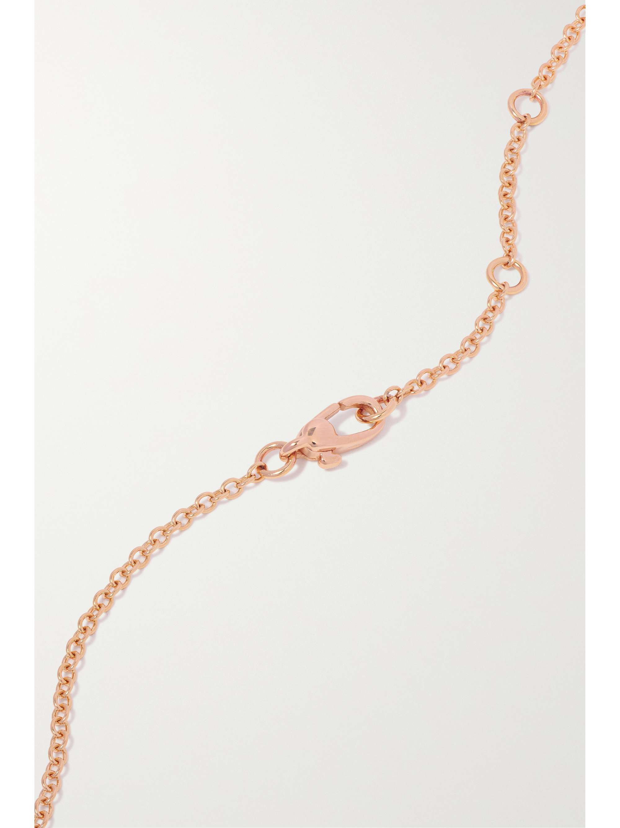 POMELLATO Nudo 18-karat rose and white gold, topaz and diamond necklace