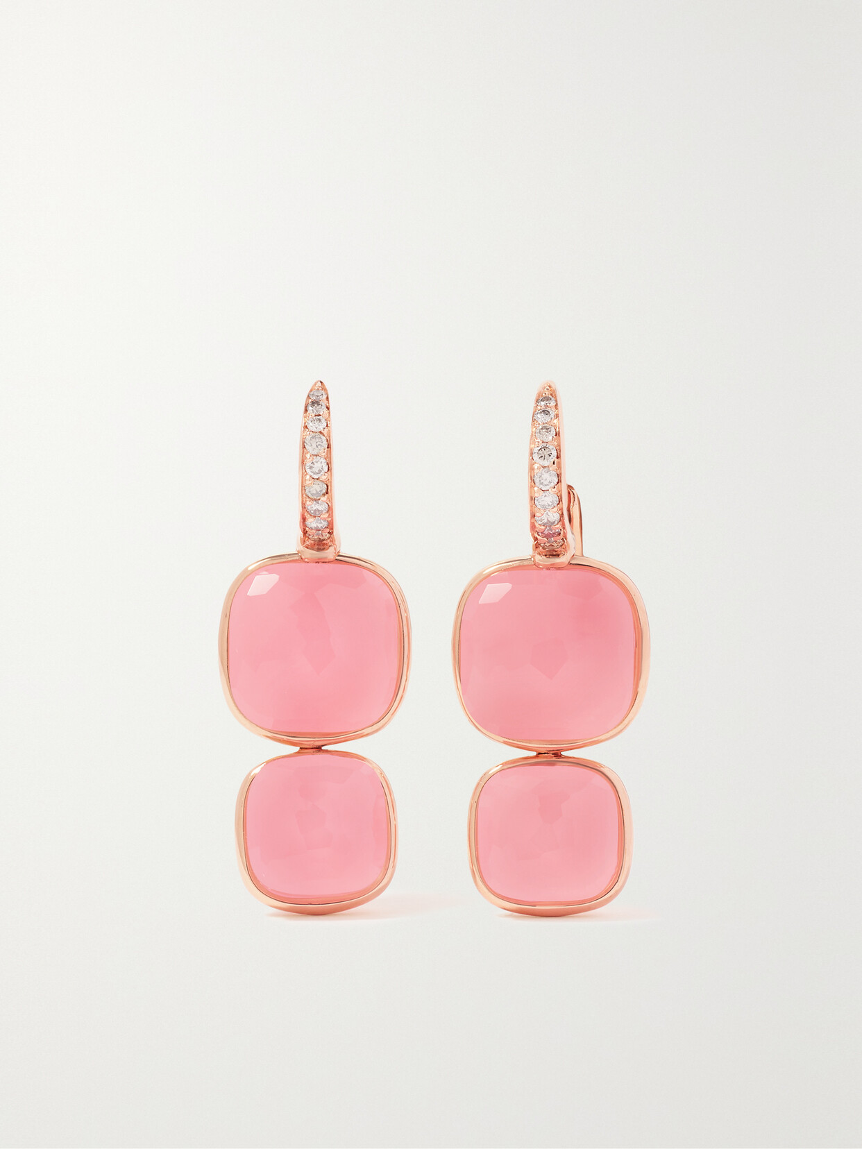 Pomellato Nudo 18-karat Rose Gold Multi-stone Earrings