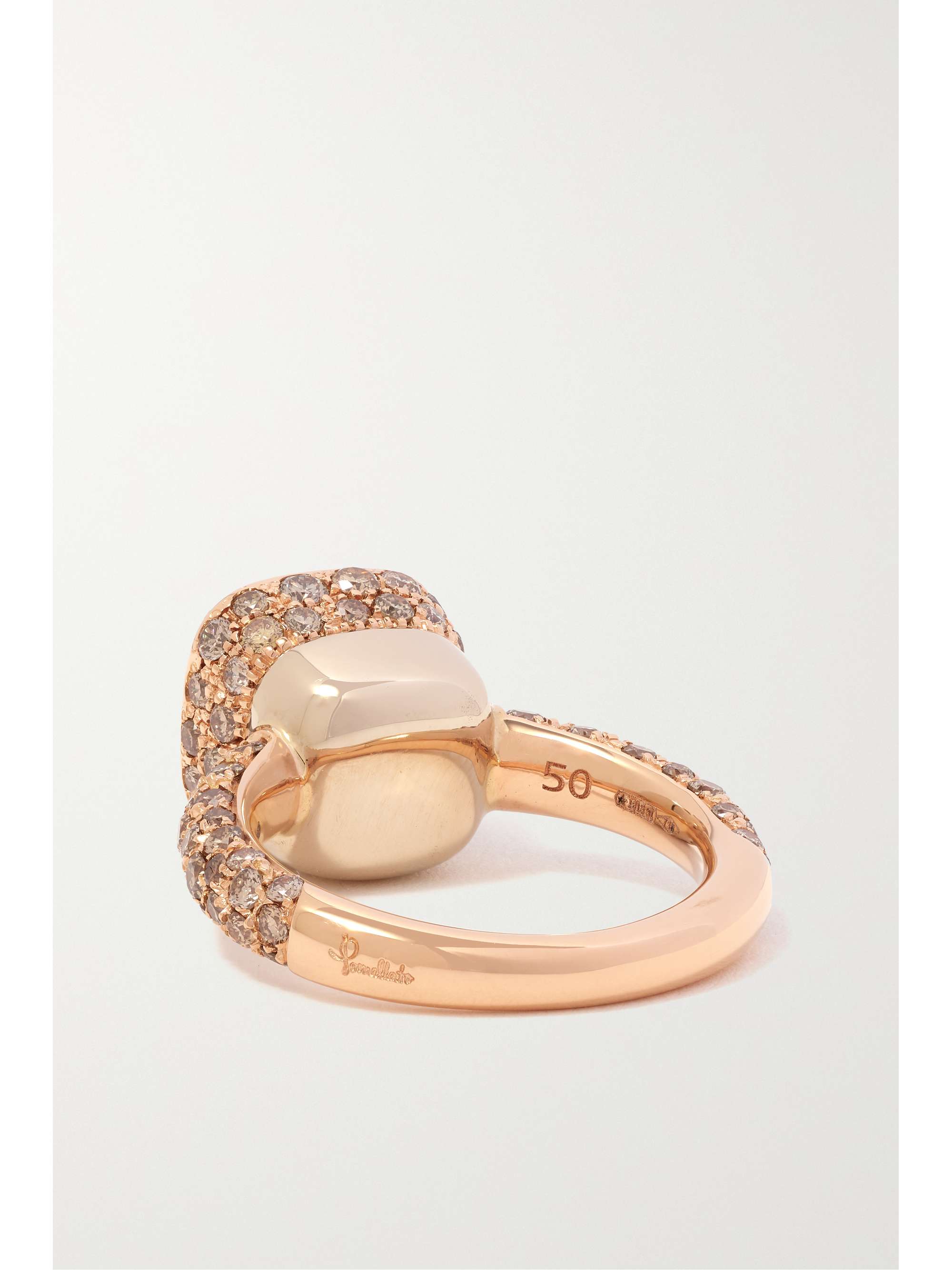 POMELLATO Nudo Solitaire 18-karat white and rose gold diamond ring