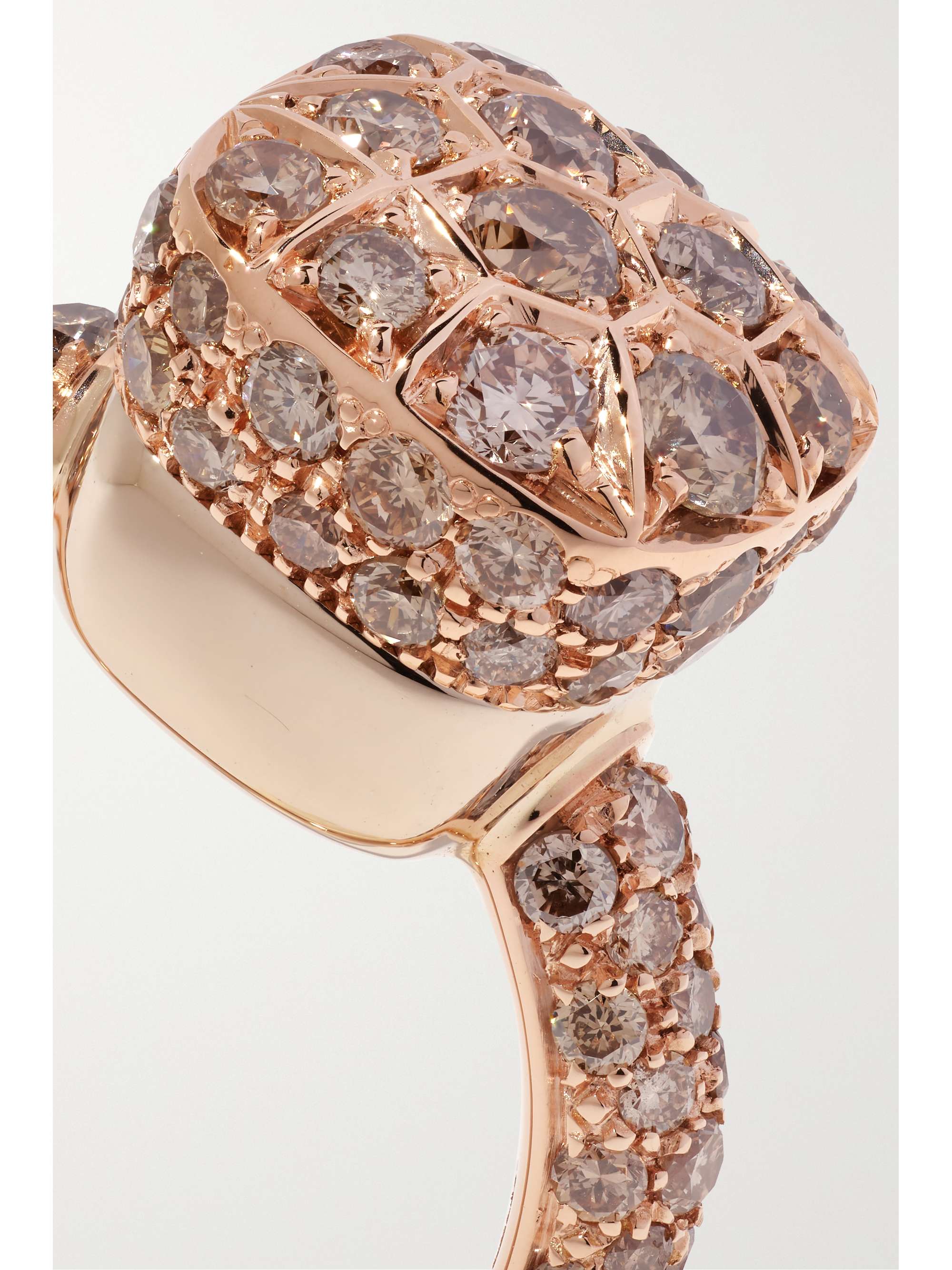 POMELLATO Nudo Solitaire 18-karat white and rose gold diamond ring