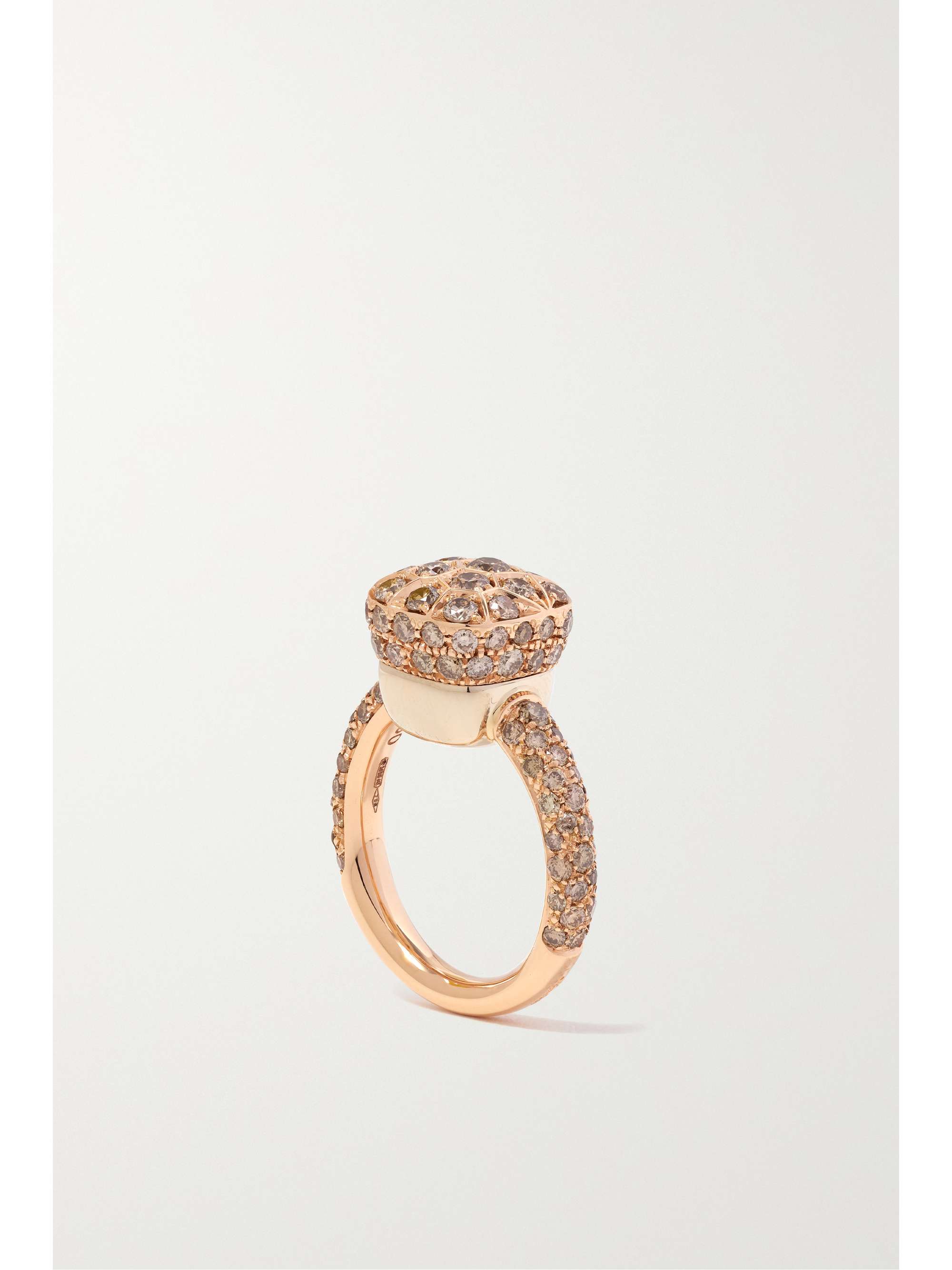 POMELLATO Nudo Solitaire 18-karat white and rose gold diamond ring