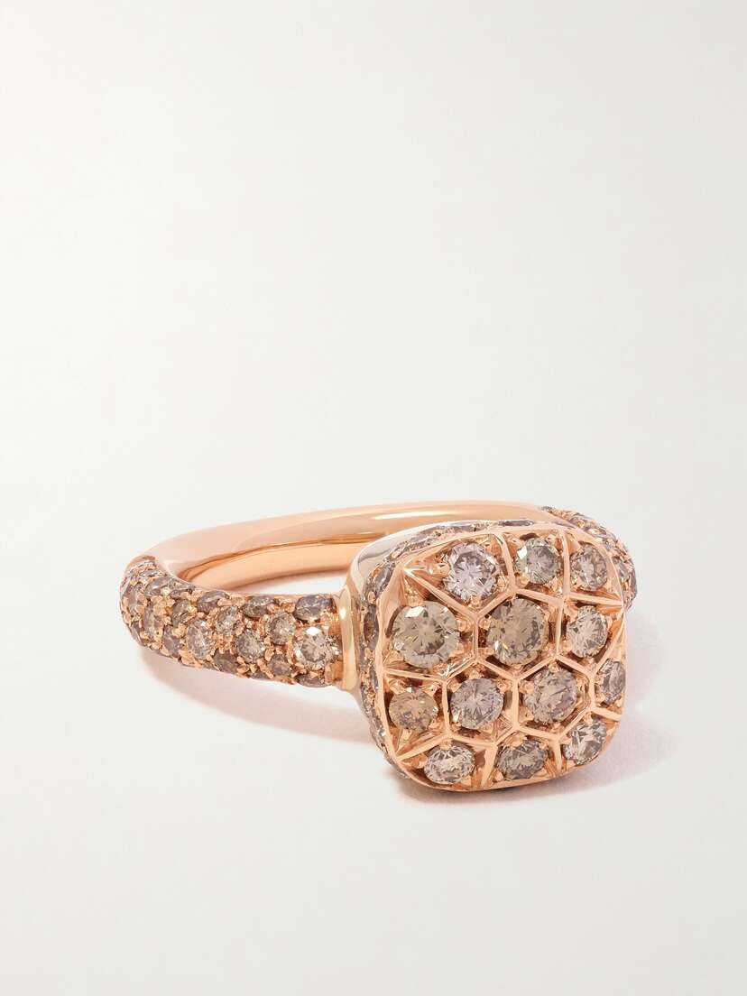 Pomellato Nudo Solitaire Classic 18-karat Rose And White Gold Diamond Ring