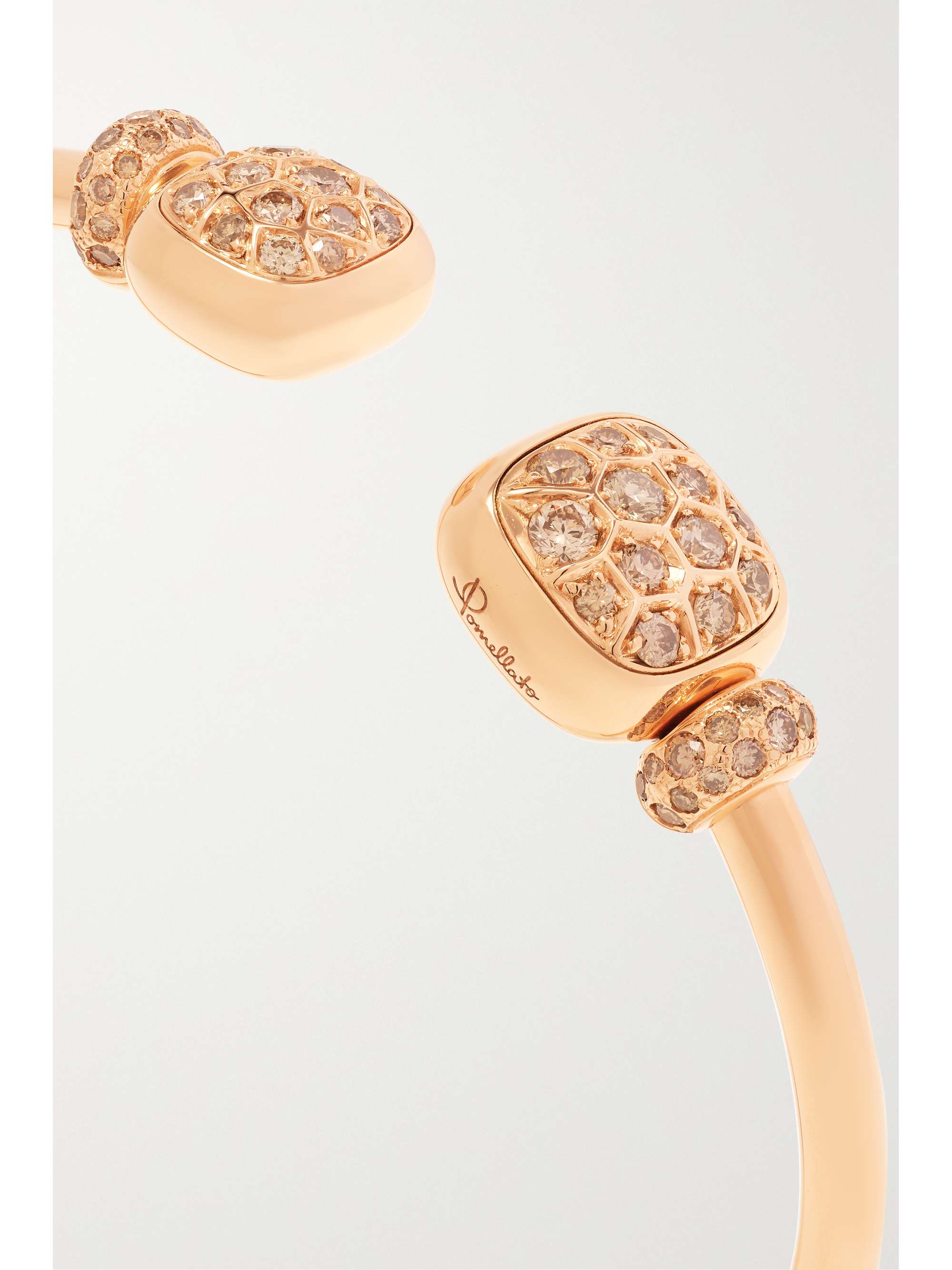 POMELLATO Nudo 18-karat rose gold, diamond and topaz cuff