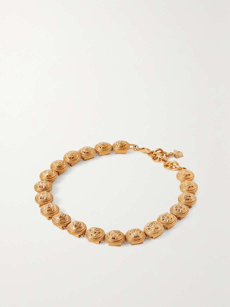 net-a-porter.com | Medusa Biggie gold-tone choker