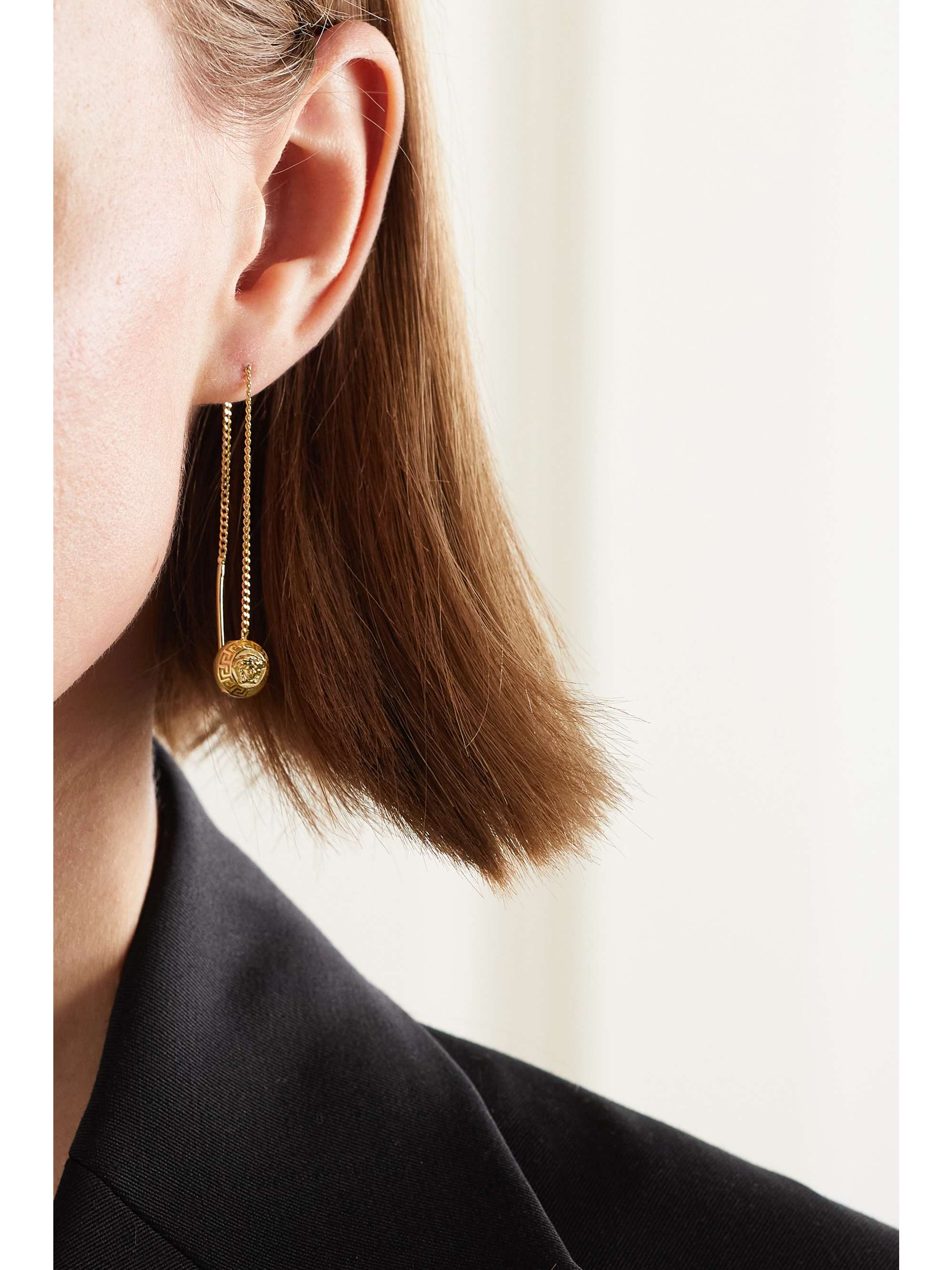 VERSACE Medusa gold-tone earrings