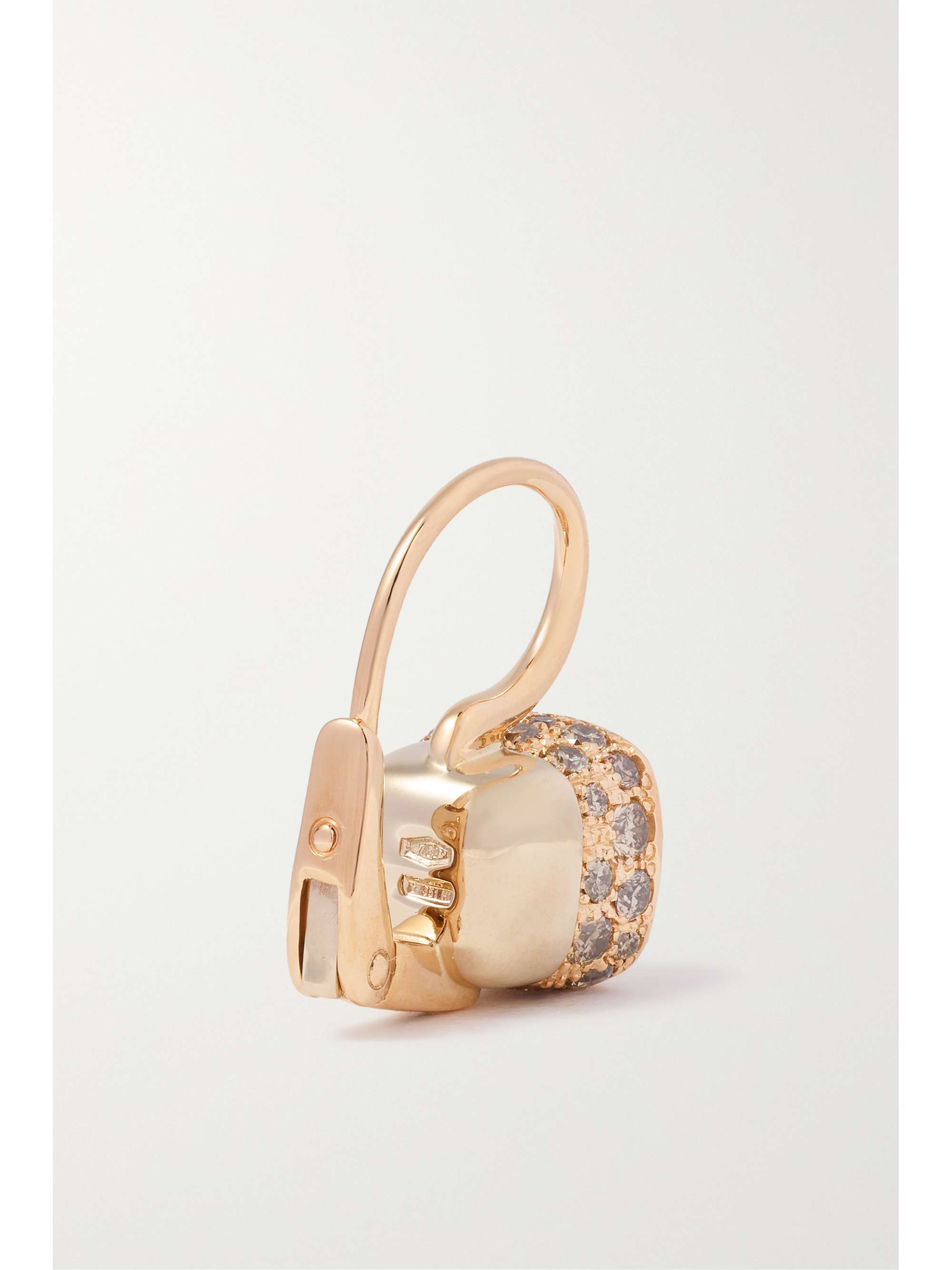 POMELLATO Nudo Petit 18-karat rose and white gold diamond earrings