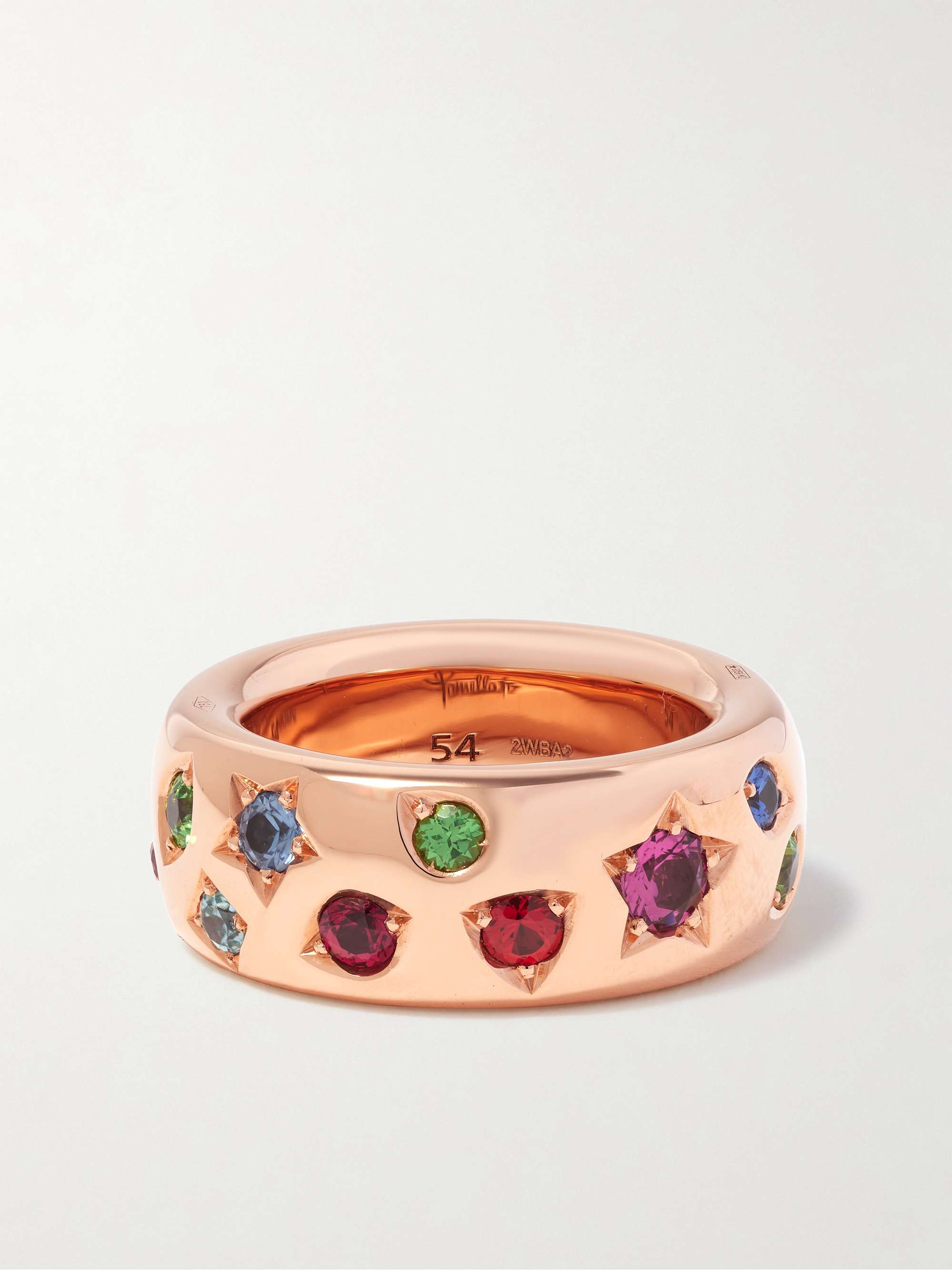 POMELLATO Iconica 18-karat rose gold multi-stone ring