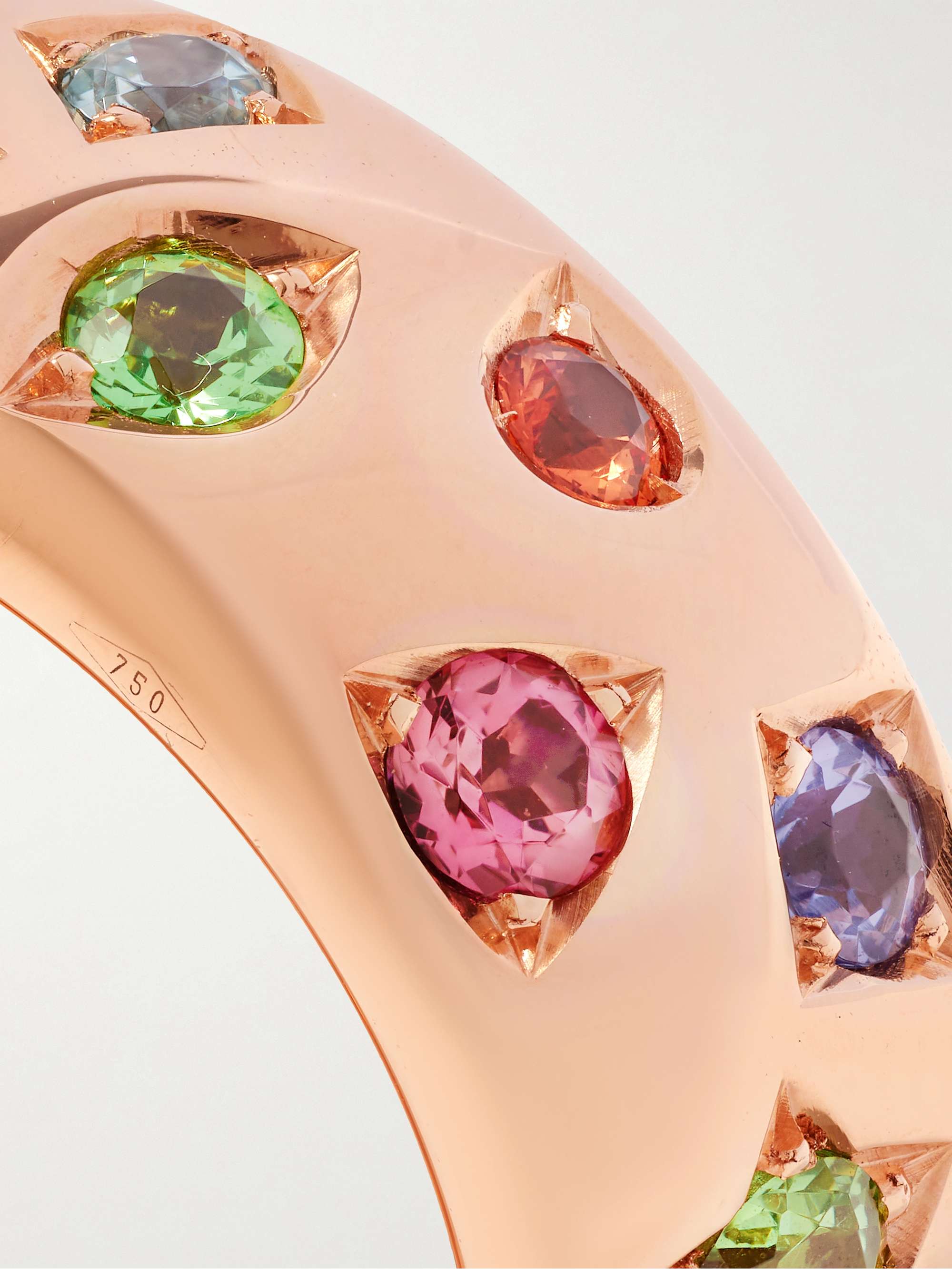 POMELLATO Iconica 18-karat rose gold multi-stone ring
