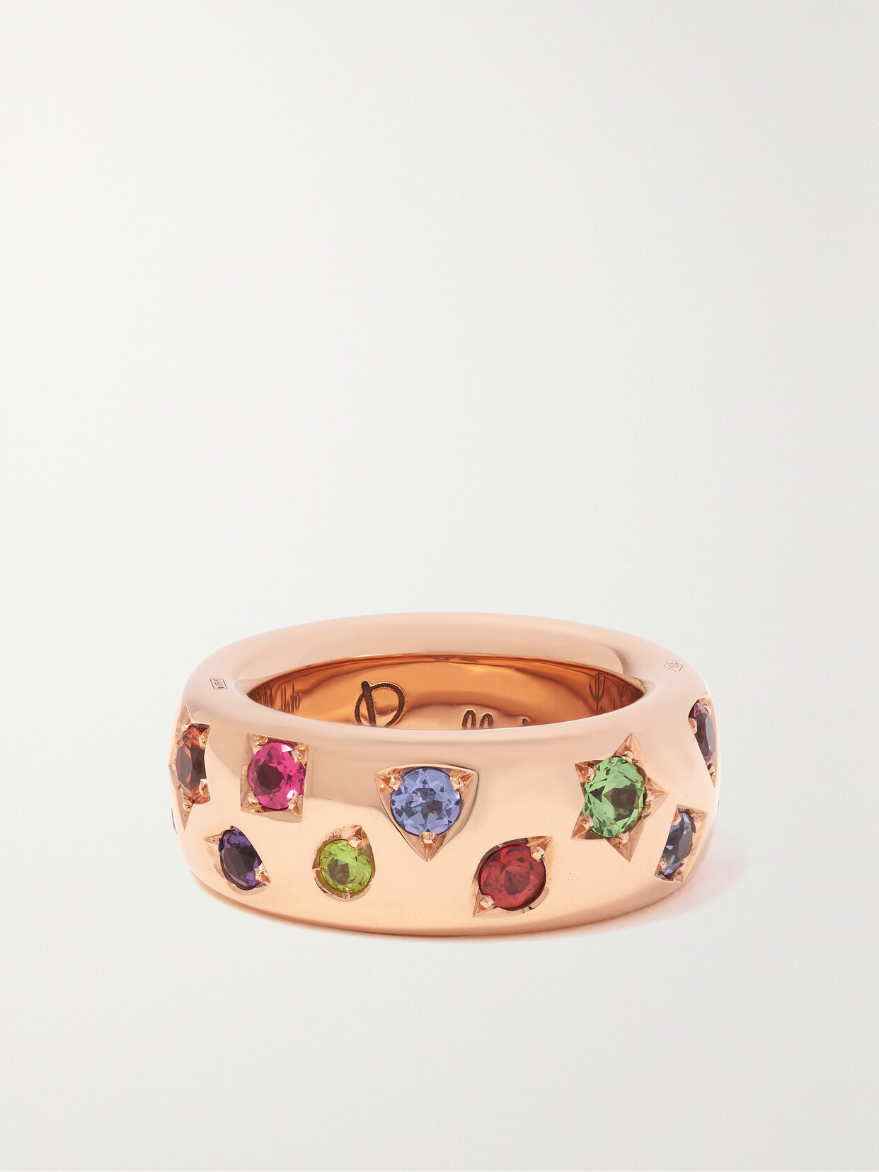 Pomellato Iconica 18-karat Rose Gold Multi-stone Ring