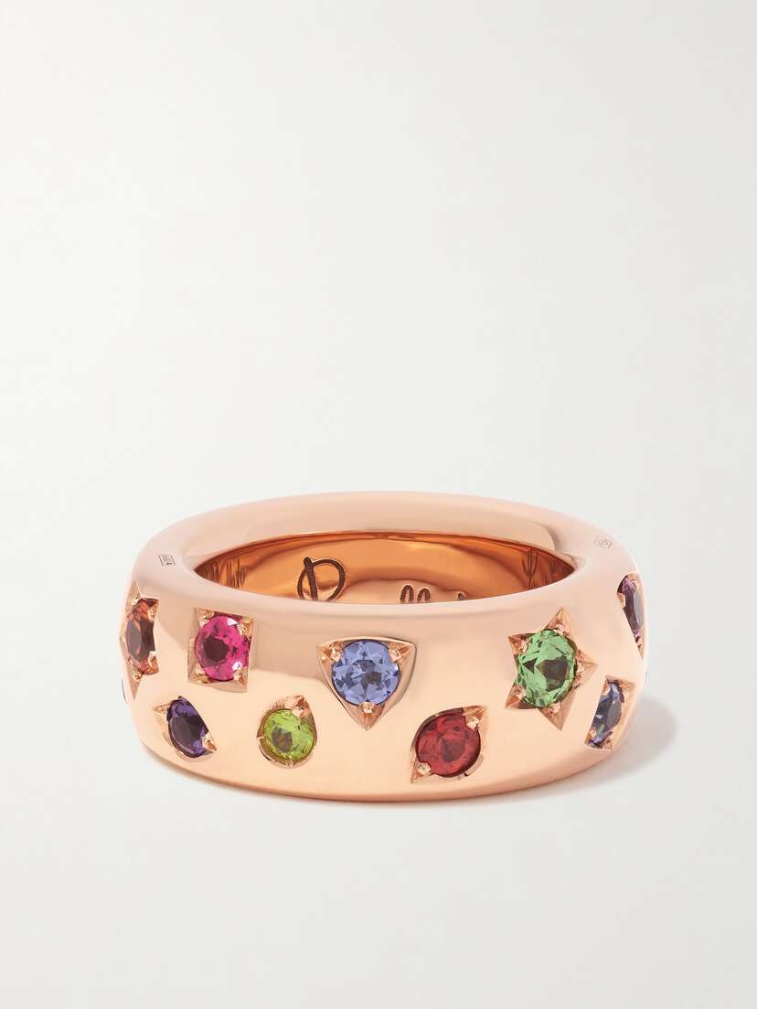 Pomellato Iconica 18-karat Rose Gold Multi-stone Ring