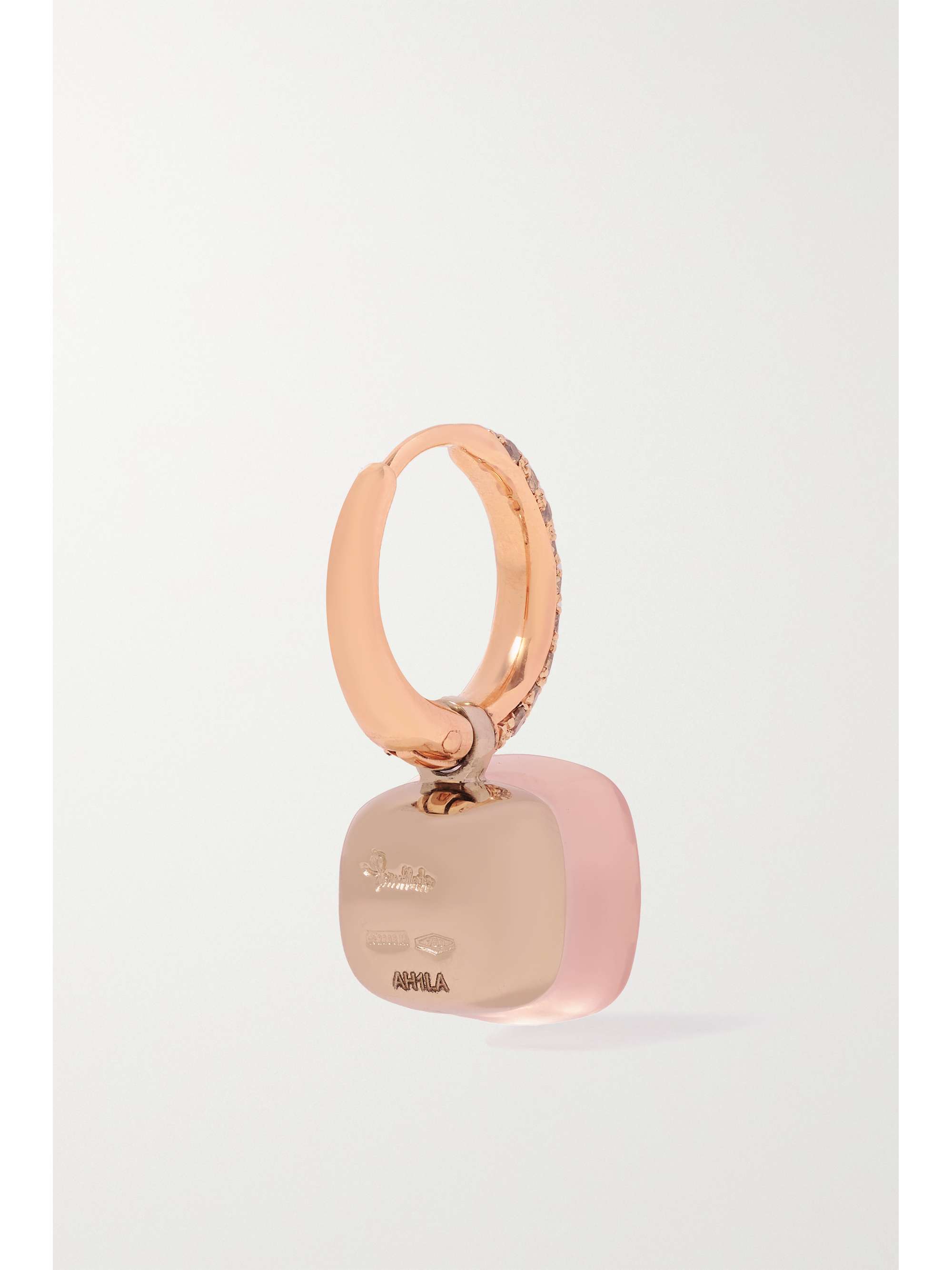 POMELLATO Nudo 18-karat rose and white gold multi-stone earrings