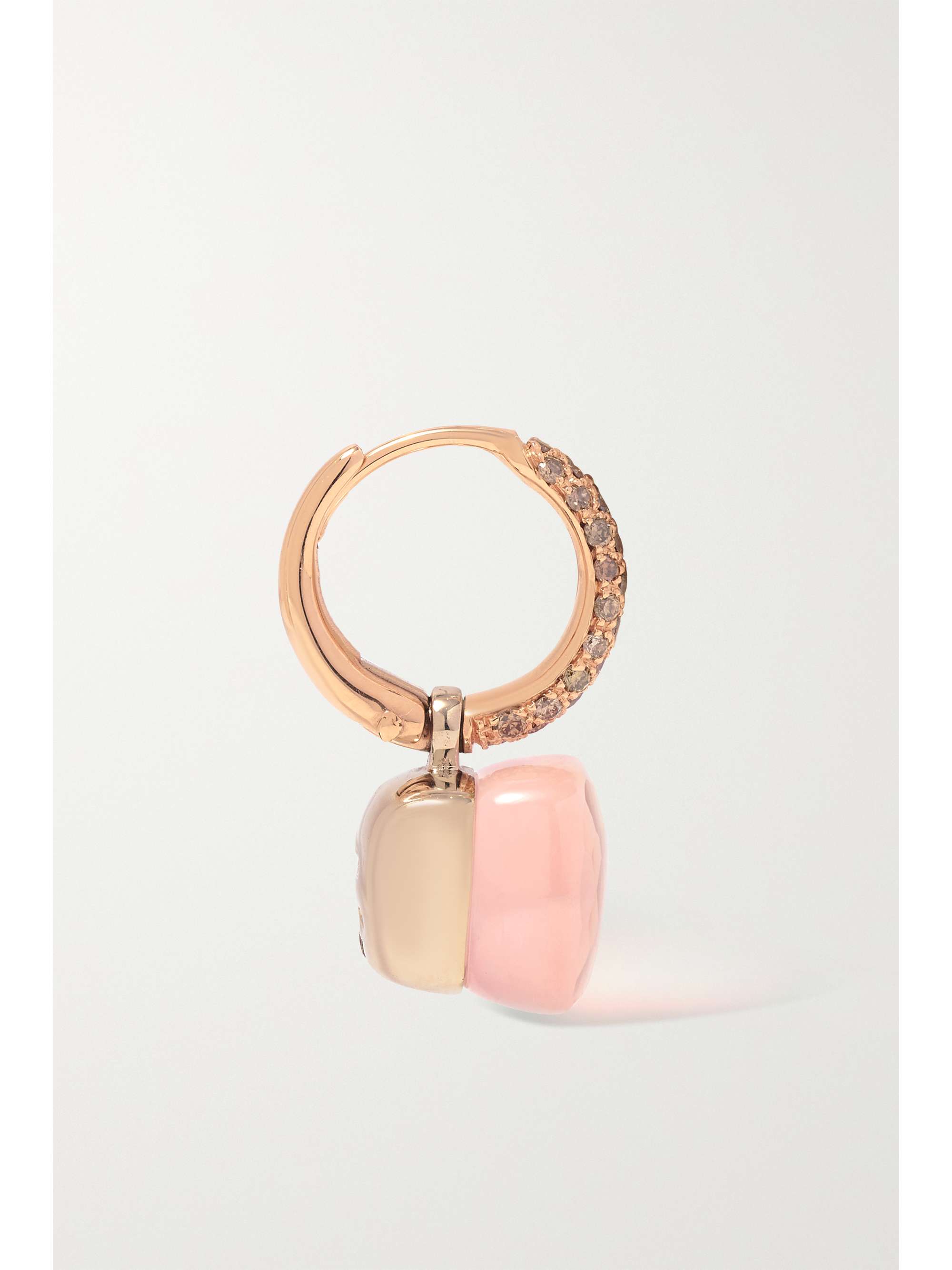 POMELLATO Nudo 18-karat rose and white gold multi-stone earrings