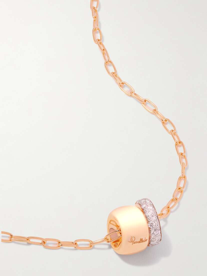 Pomellato Iconica 18-karat Rose Gold Diamond Necklace