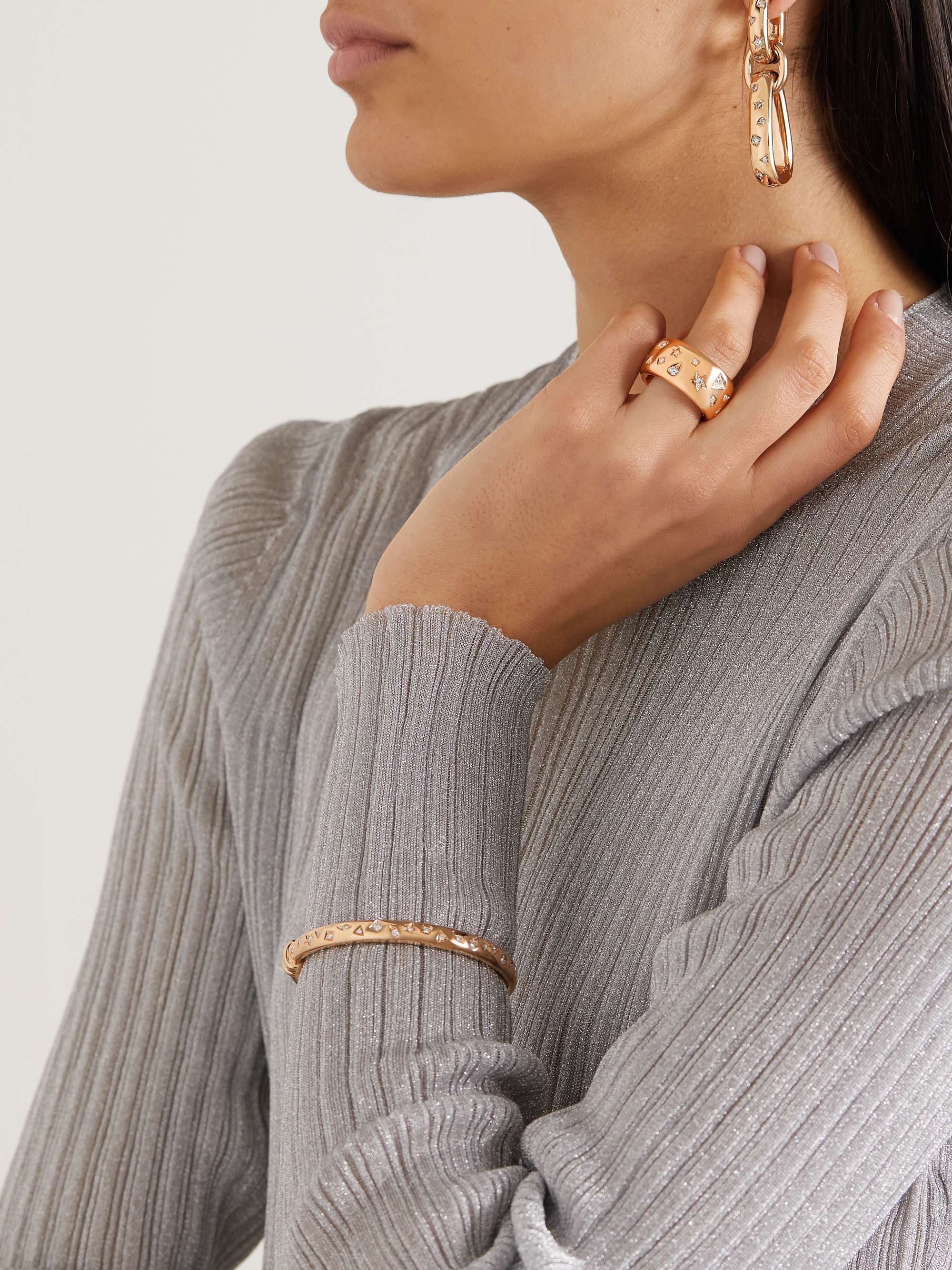 POMELLATO Iconica 18-karat rose gold diamond ring