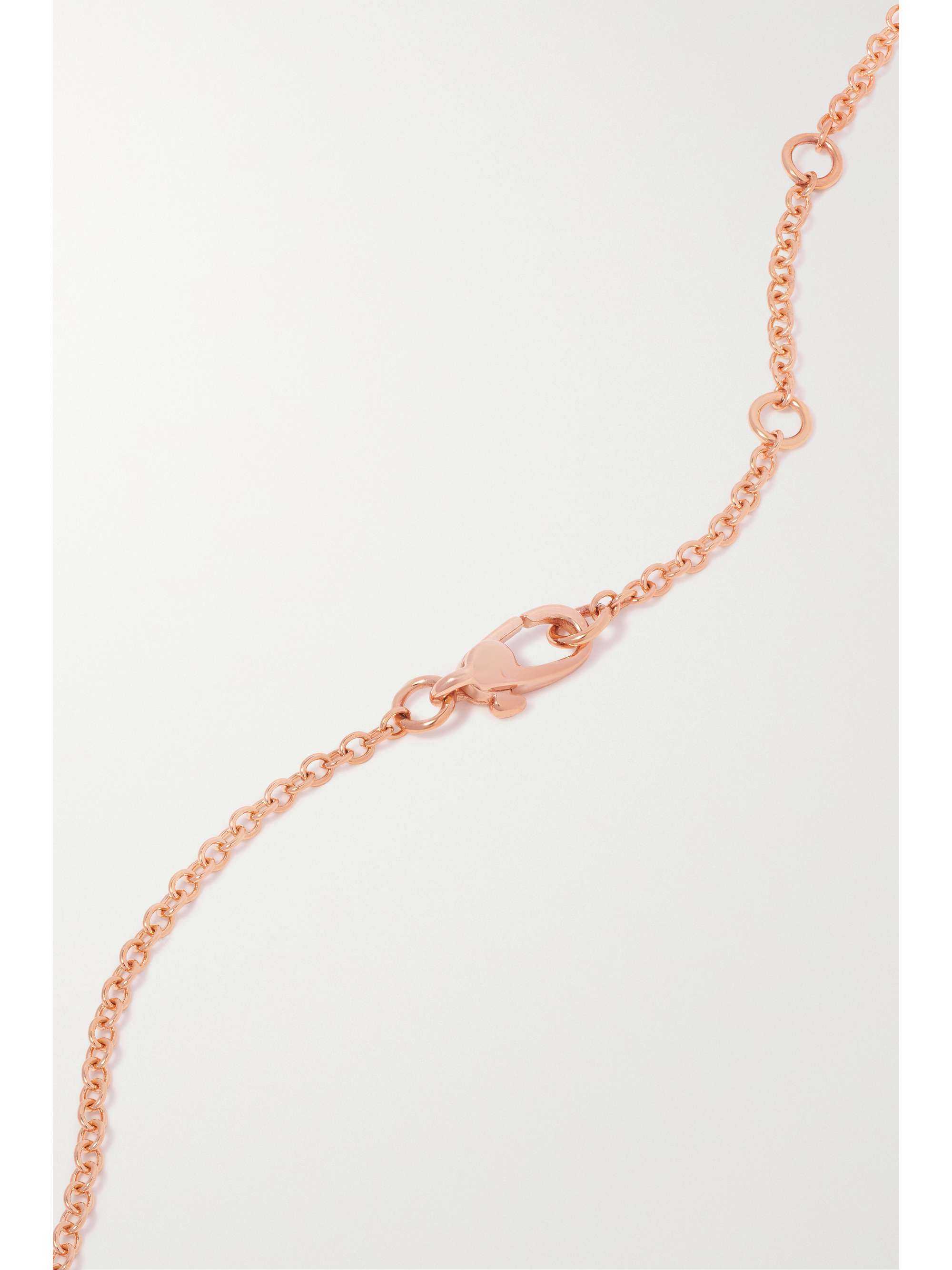 POMELLATO Nudo 18-karat rose gold, quartz and chalcedony doublet necklace