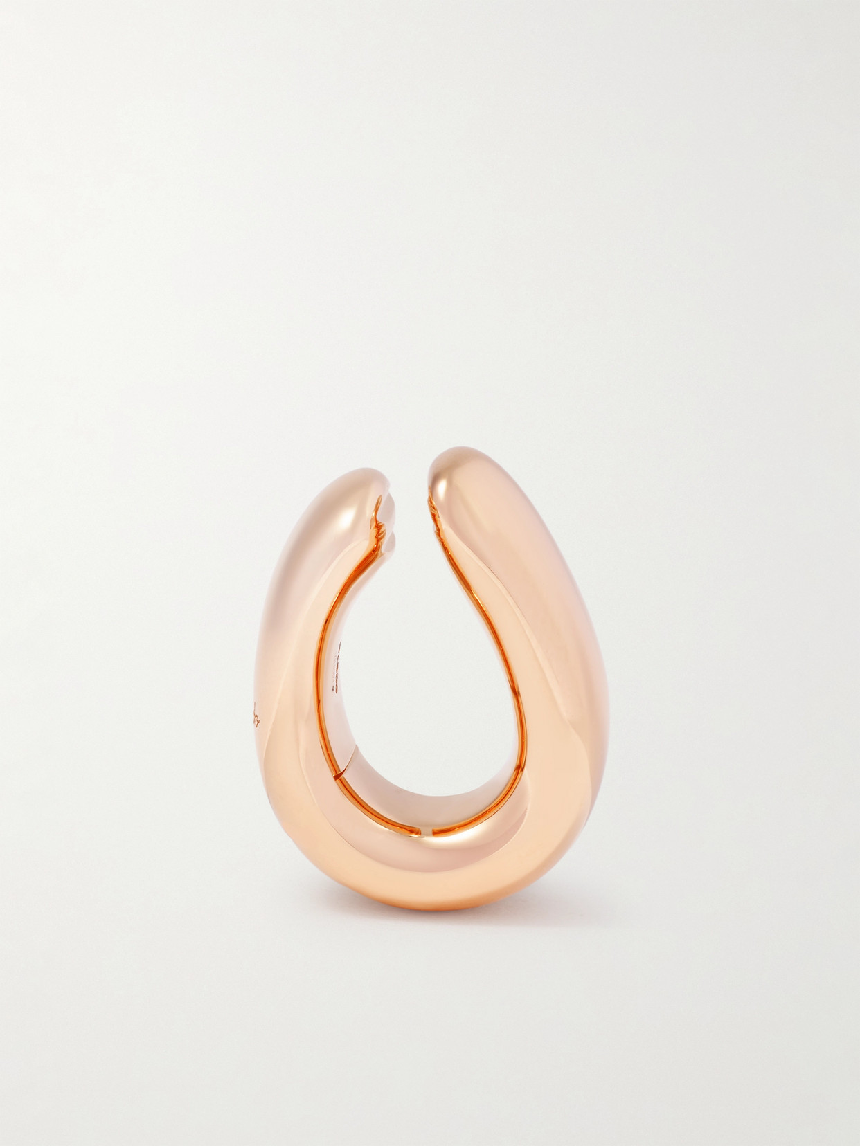 Pomellato Iconica 18k Rose Gold Huggie Hoop Earrings In Gold