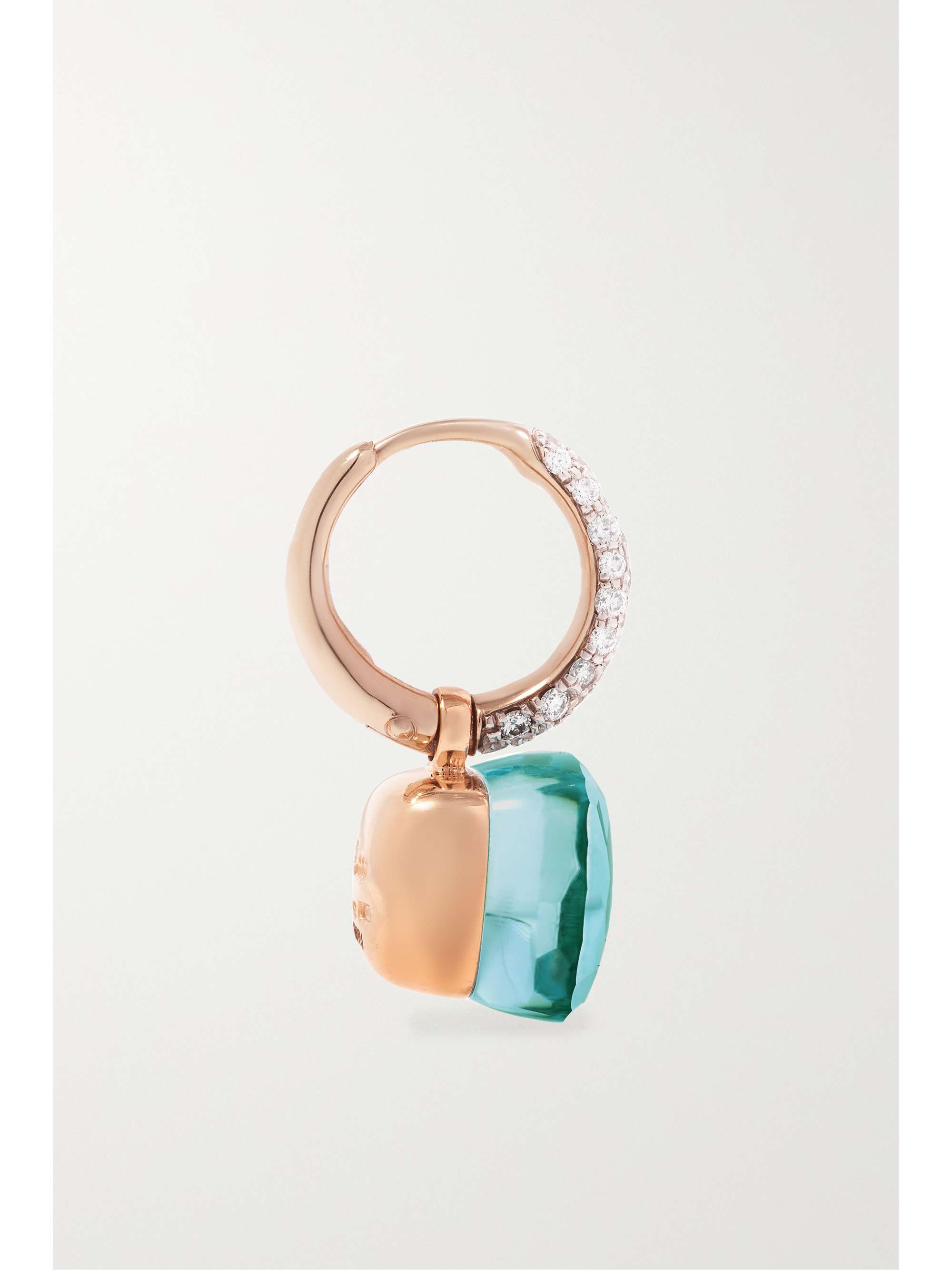 POMELLATO Nudo 18-karat white and rose gold multi-stone earrings