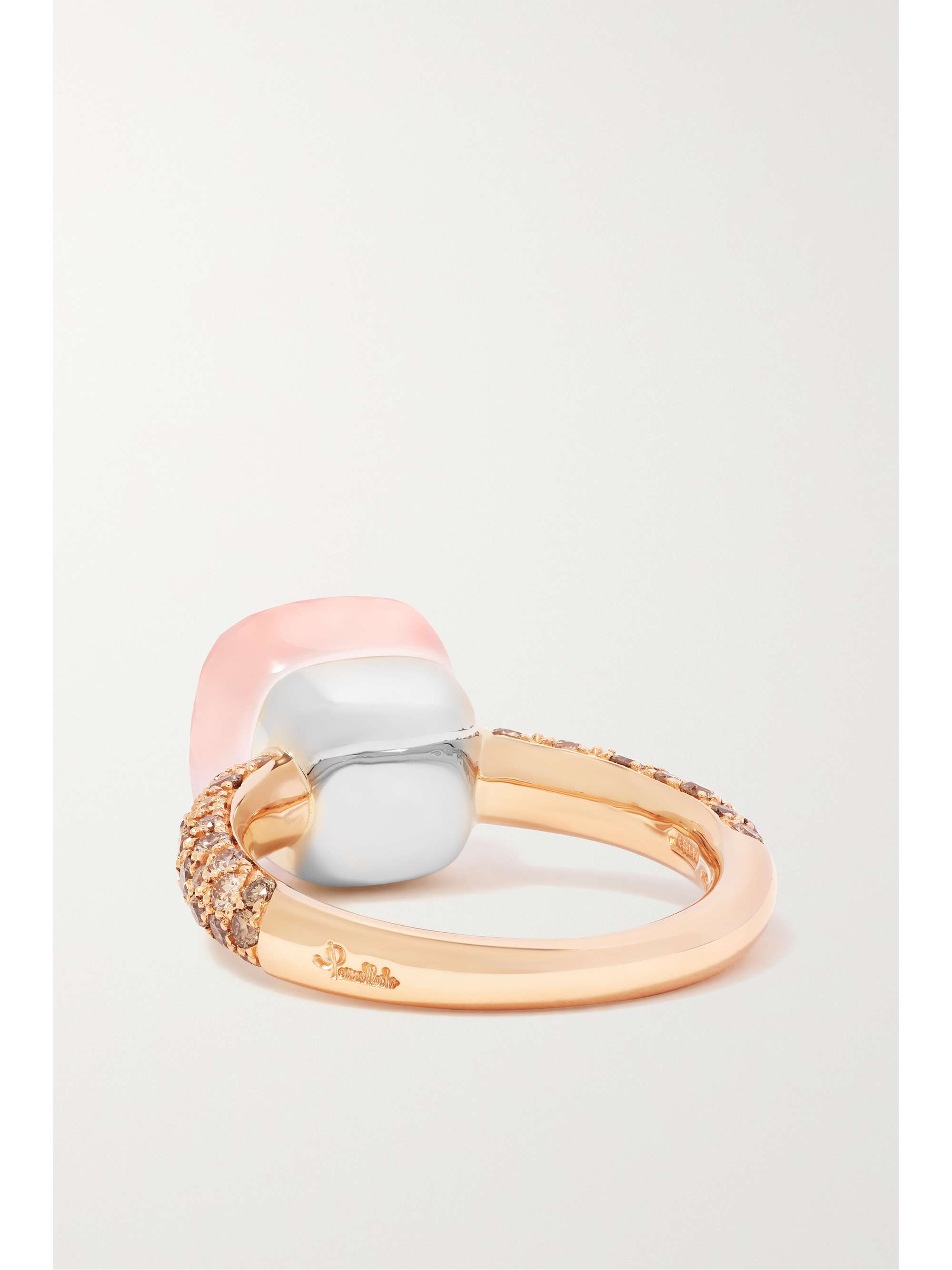 POMELLATO Nudo Classic 18-karat rose gold multi-stone ring