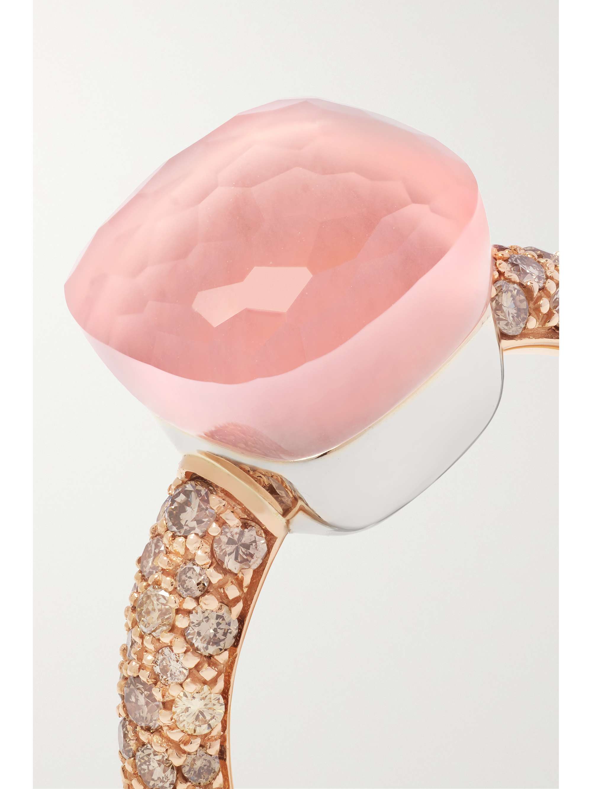 POMELLATO Nudo Classic 18-karat rose gold multi-stone ring