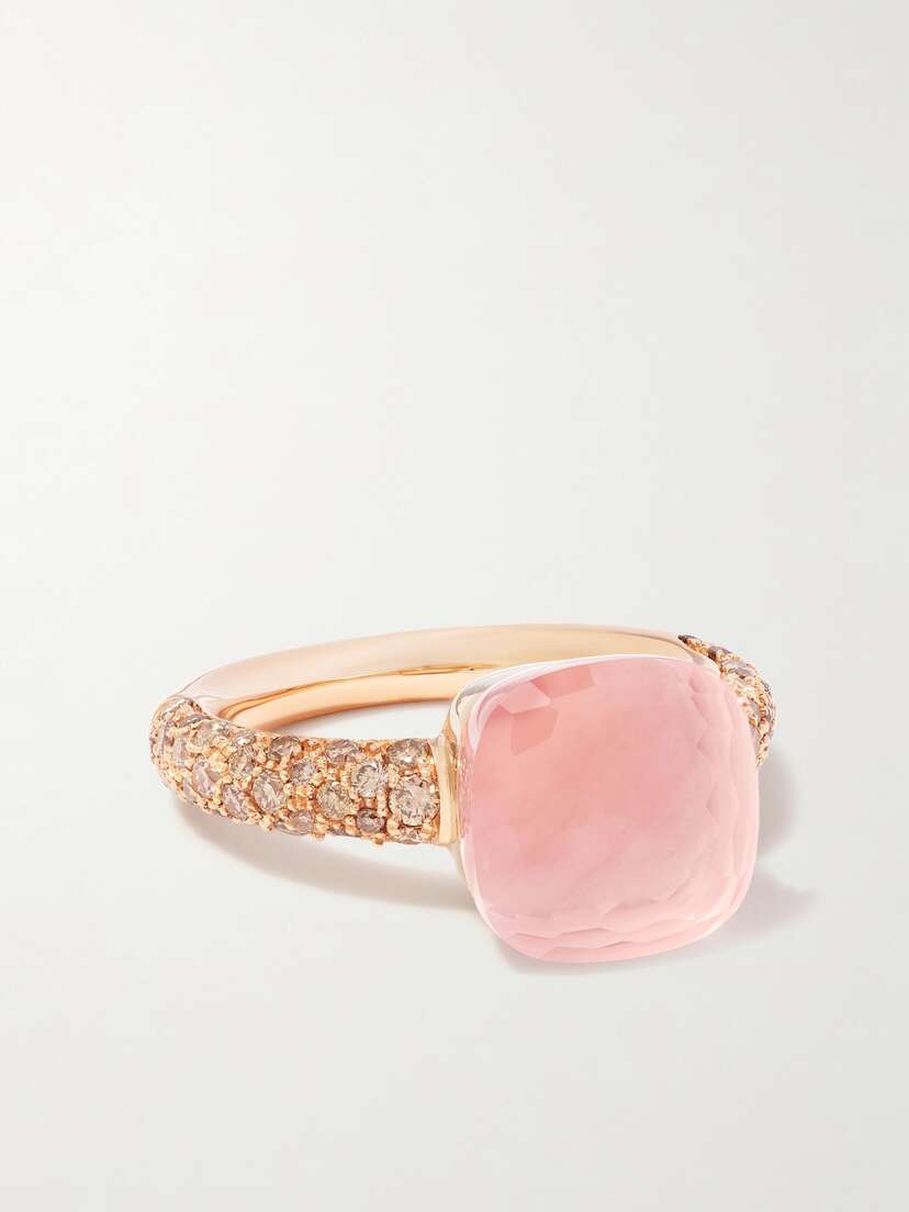 Pomellato Nudo Classic 18-karat Rose Gold Multi-stone Ring