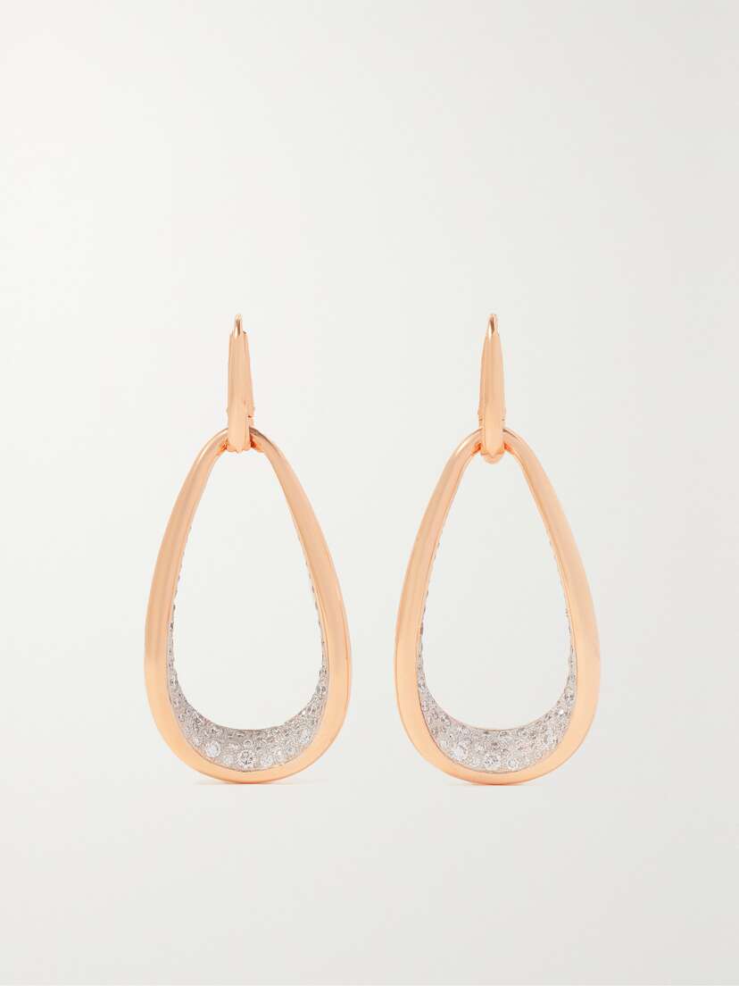 Pomellato Fantina 18-karat Rose Gold Diamond Earrings
