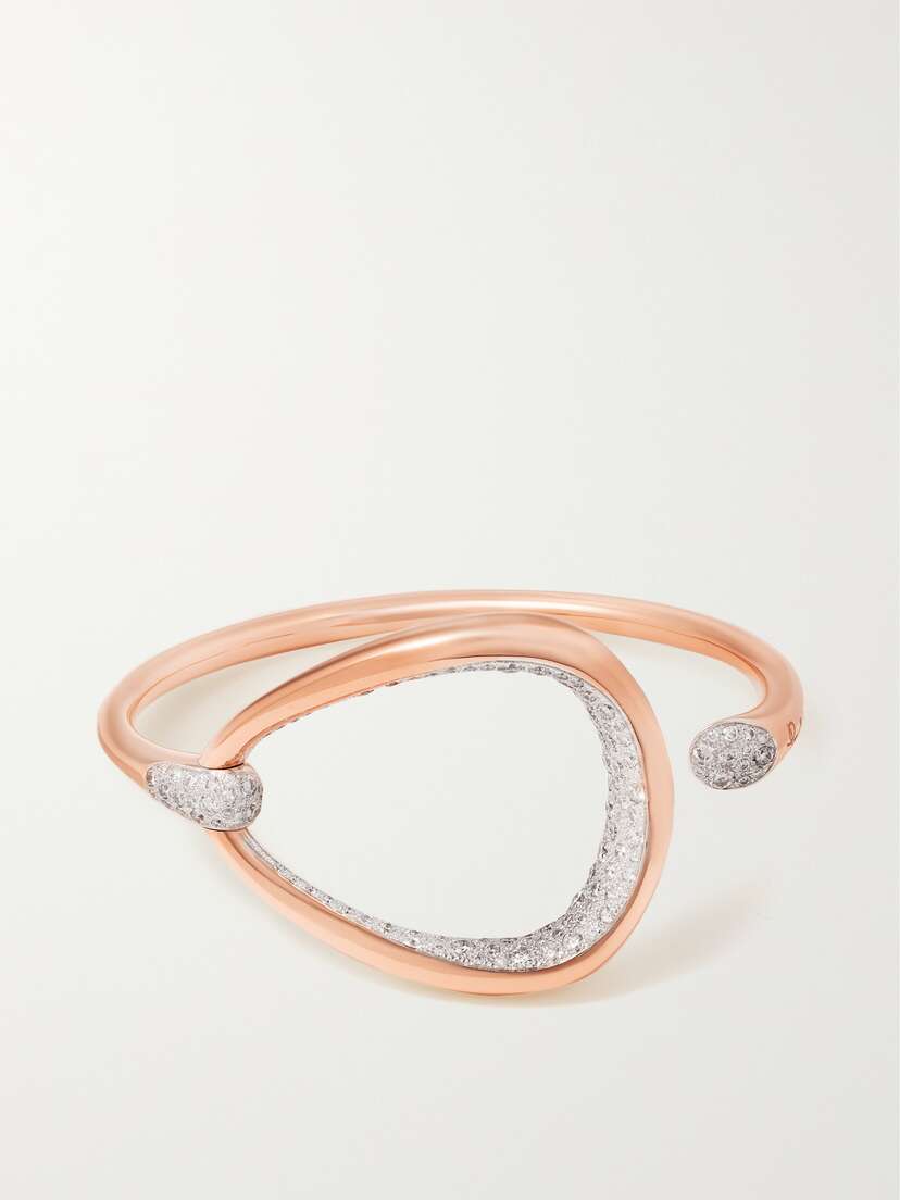 Pomellato Fantina 18-karat Rose Gold Diamond Cuff