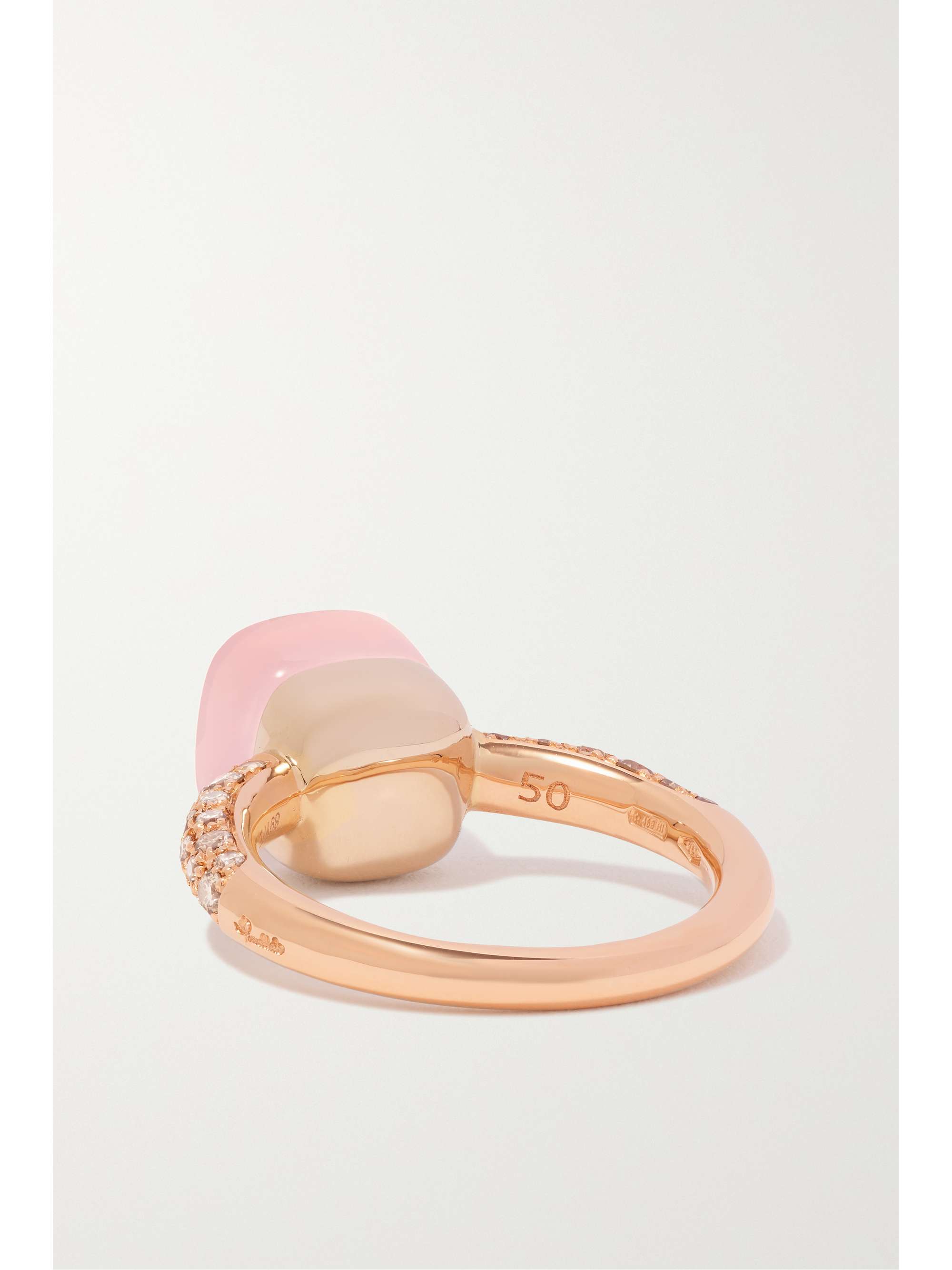 POMELLATO Nudo Petit 18-karat rose gold multi-stone ring