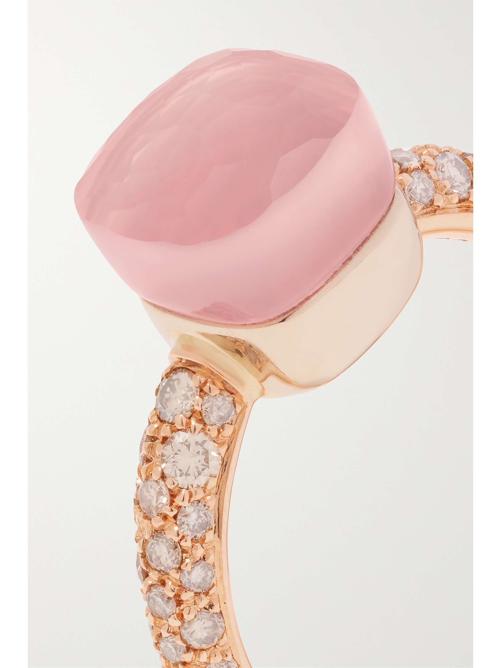POMELLATO Nudo Petit 18-karat rose gold multi-stone ring