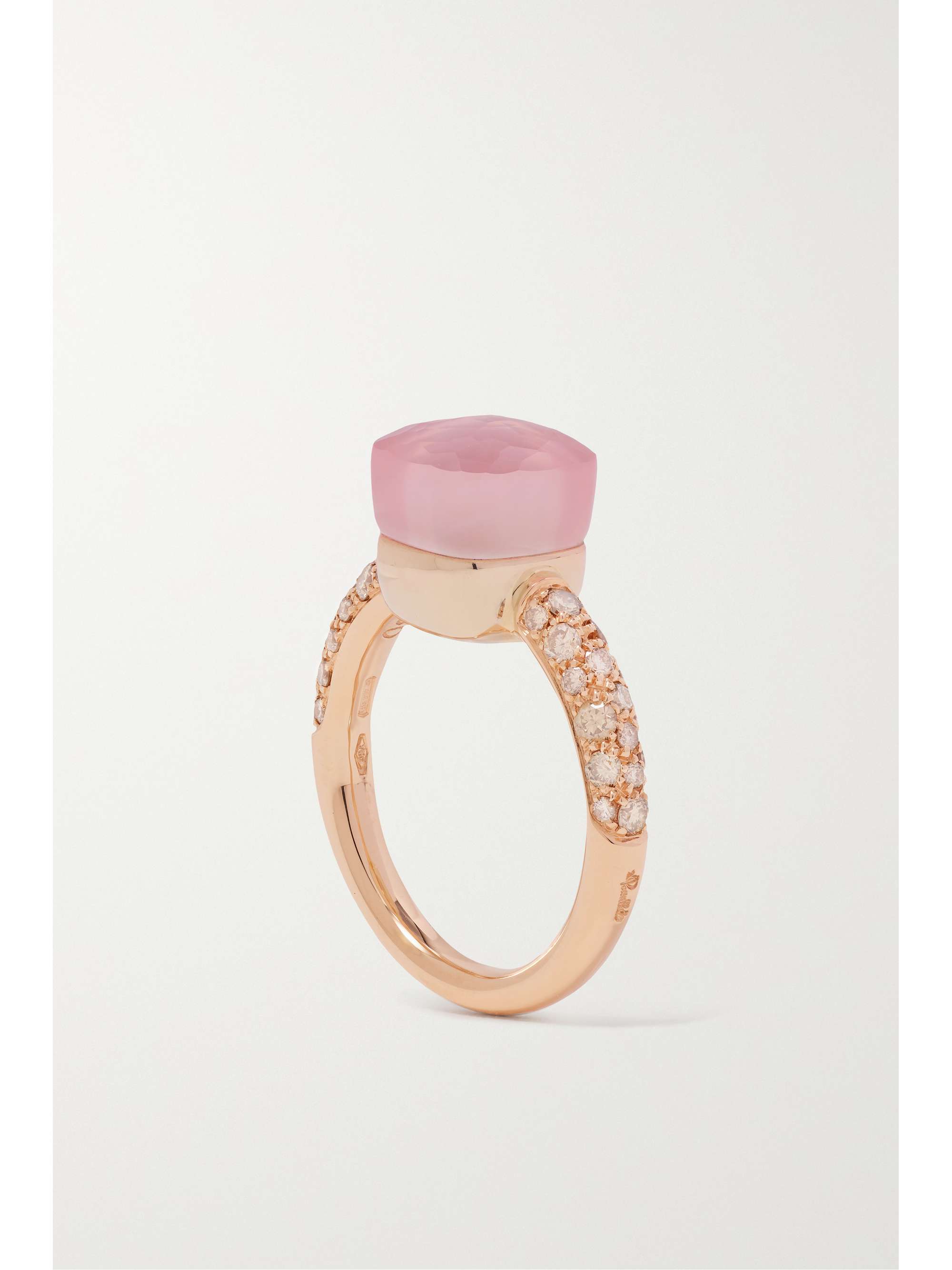 POMELLATO Nudo Petit 18-karat rose gold multi-stone ring