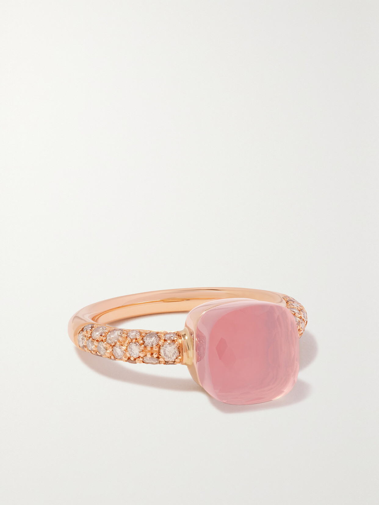 Pomellato - Nudo Petit 18-karat Rose Gold Multi-stone Ring - 54