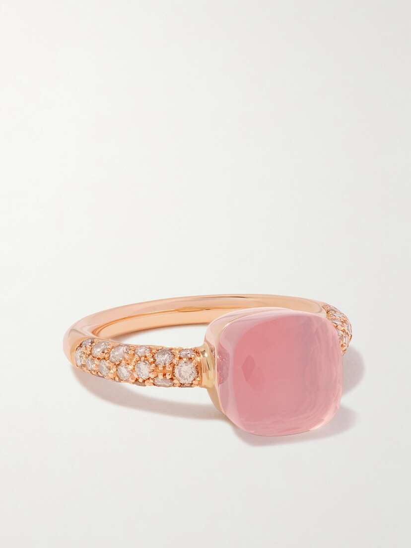 Pomellato Nudo Petit 18-karat Rose Gold Multi-stone Ring