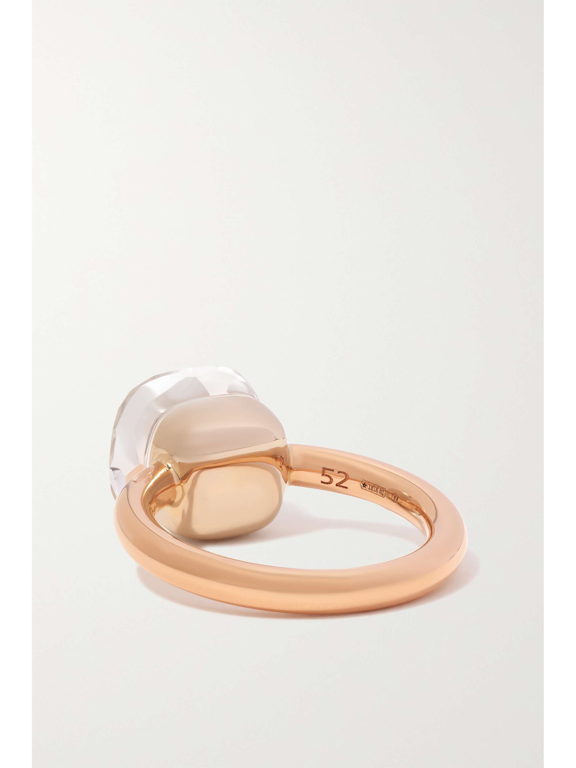 POMELLATO Nudo Classic 18-karat rose and white gold topaz ring