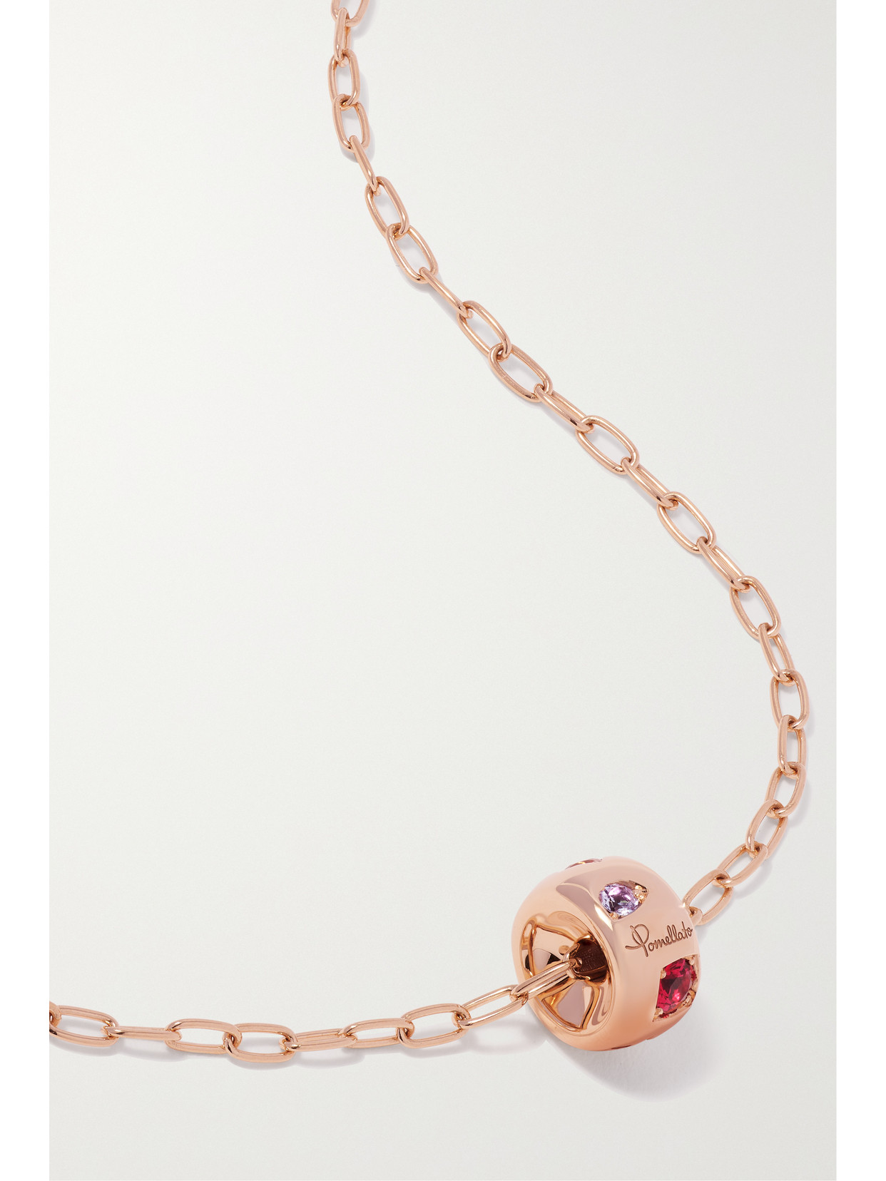 Pomellato Iconica 18-karat Rose Gold Multi-stone Necklace