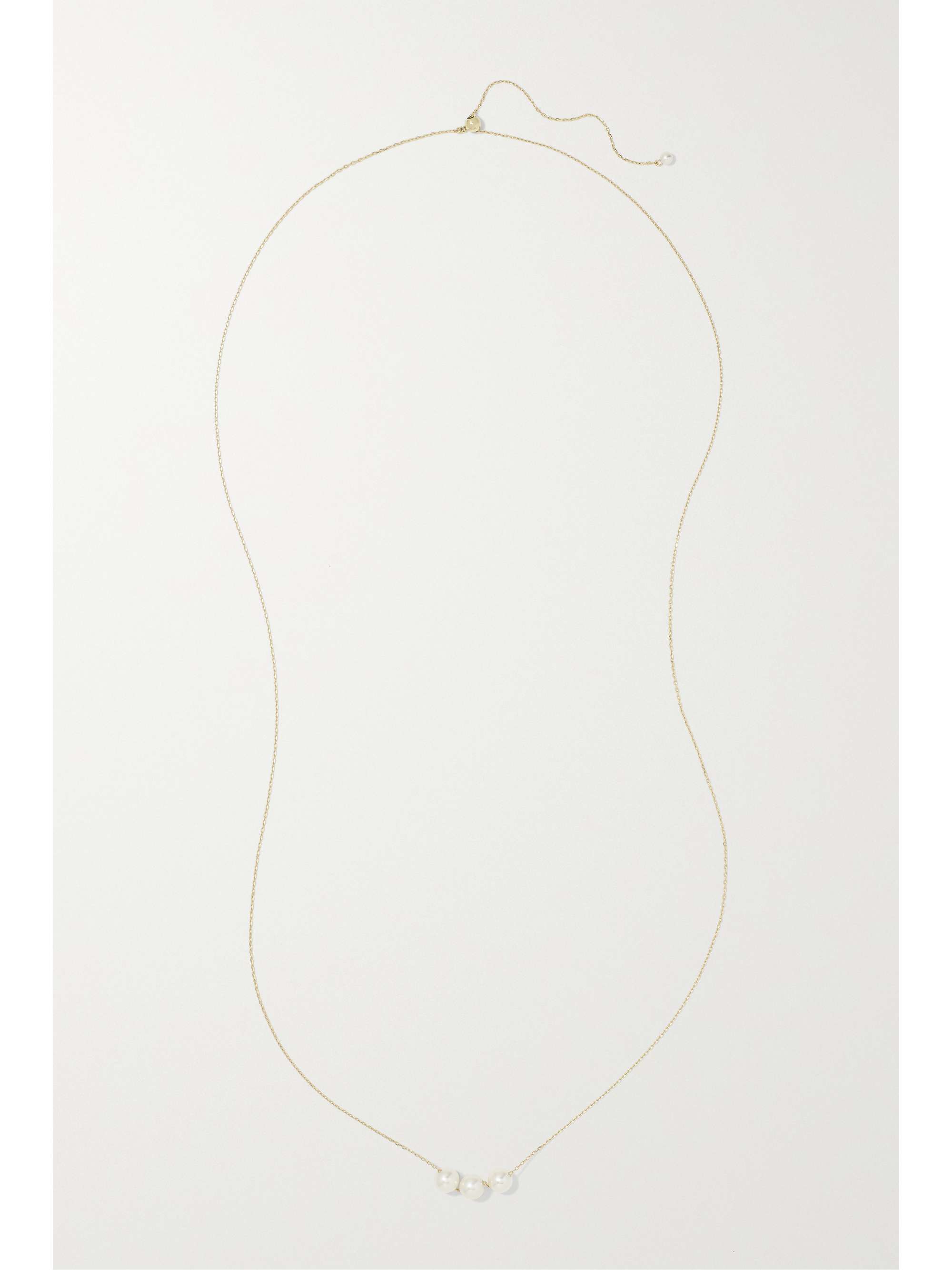 MIZUKI 14-karat gold pearl necklace