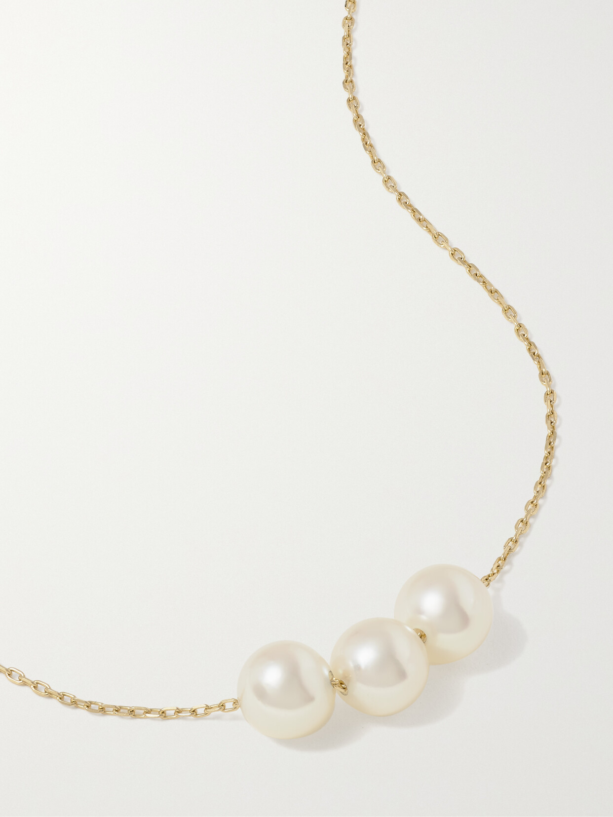 Mizuki 14-karat Gold Pearl Necklace