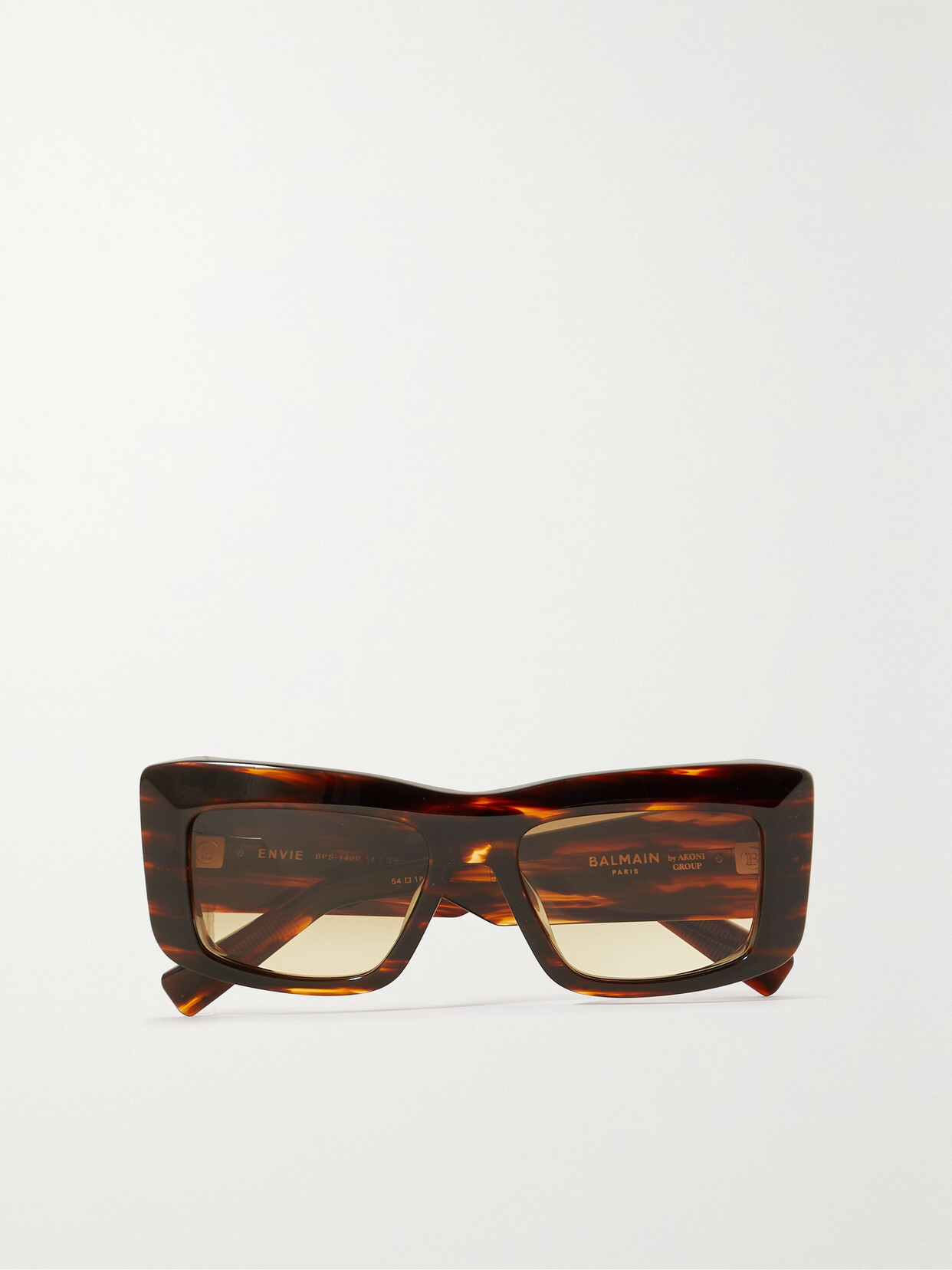 Balmain - Envie Square-frame Tortoiseshell Acetate Sunglasses - Brown