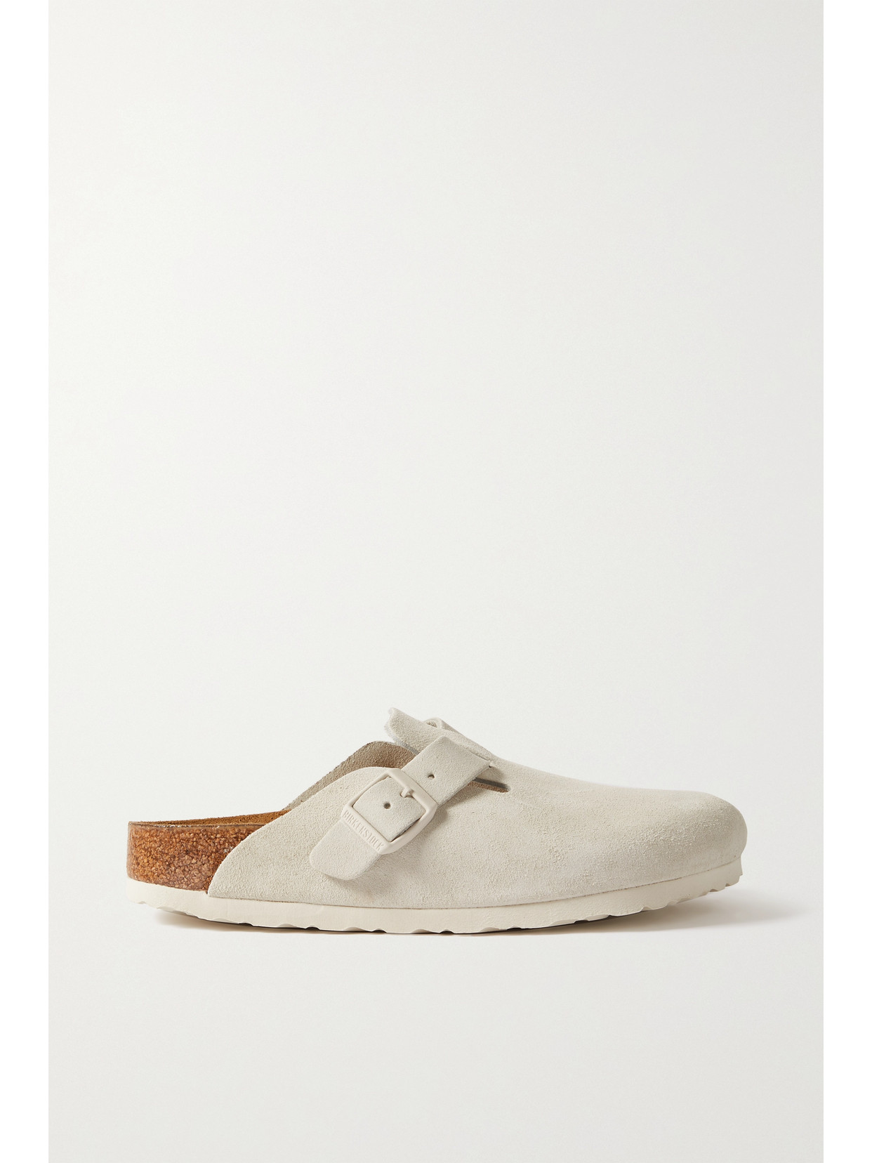 Birkenstock - Boston Suede Clogs - White