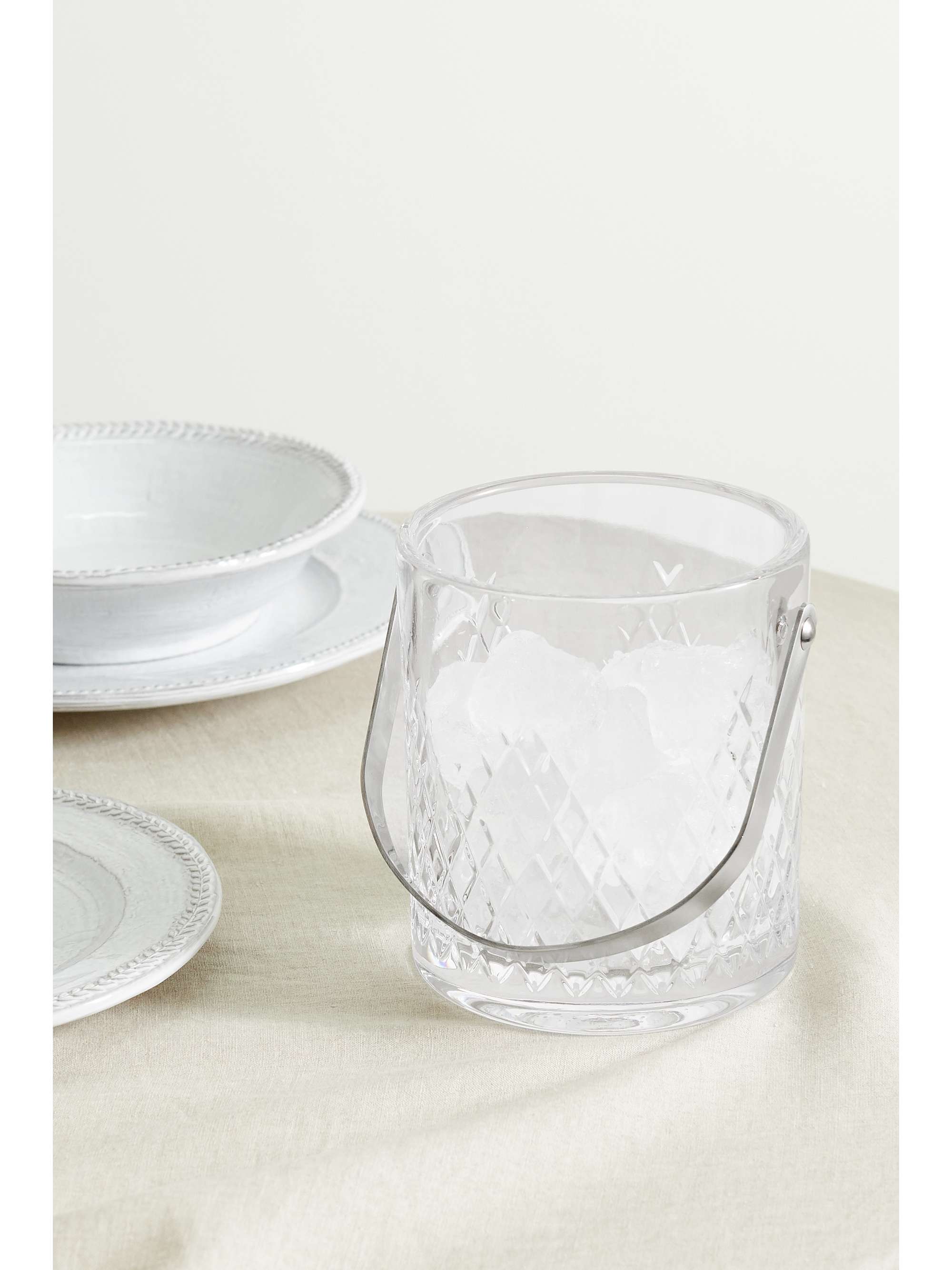 SOHO HOME Barwell stainless steel and crystal ice bucket NETAPORTER