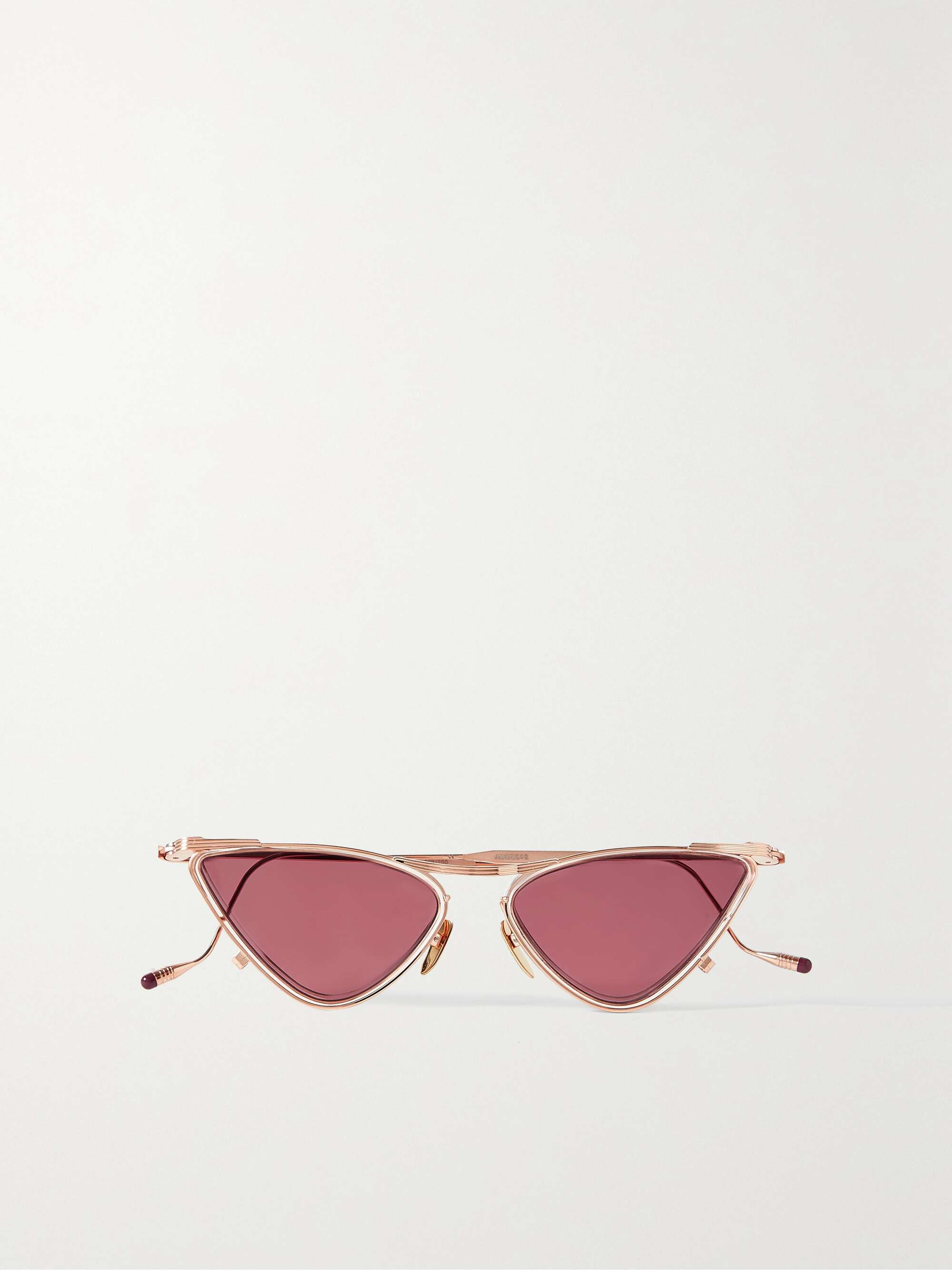 Pink Niki cateye rose goldtone sunglasses JACQUES MARIE MAGE NET