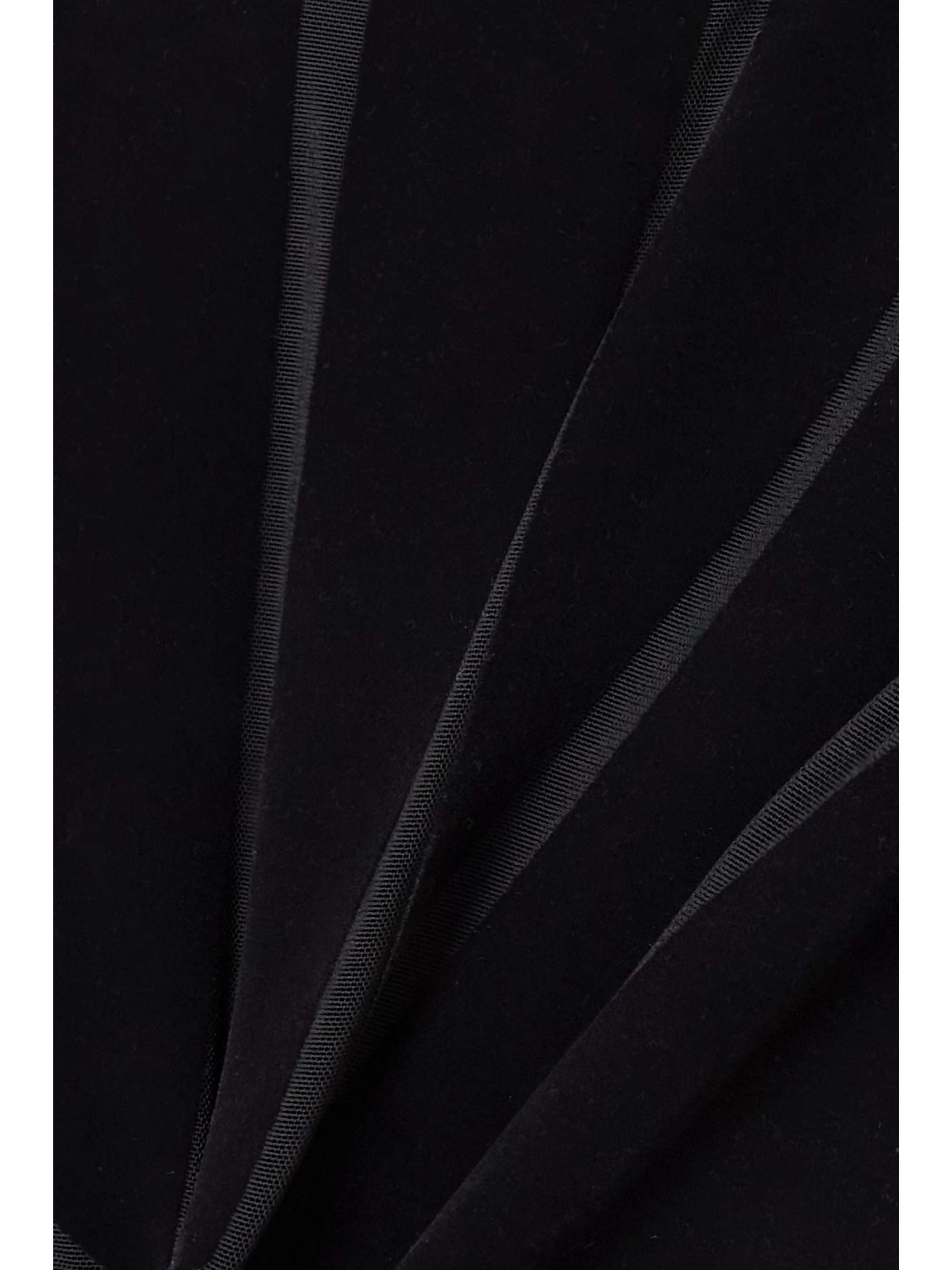 WOLFORD + Mugler flocked stretch-tulle shorts