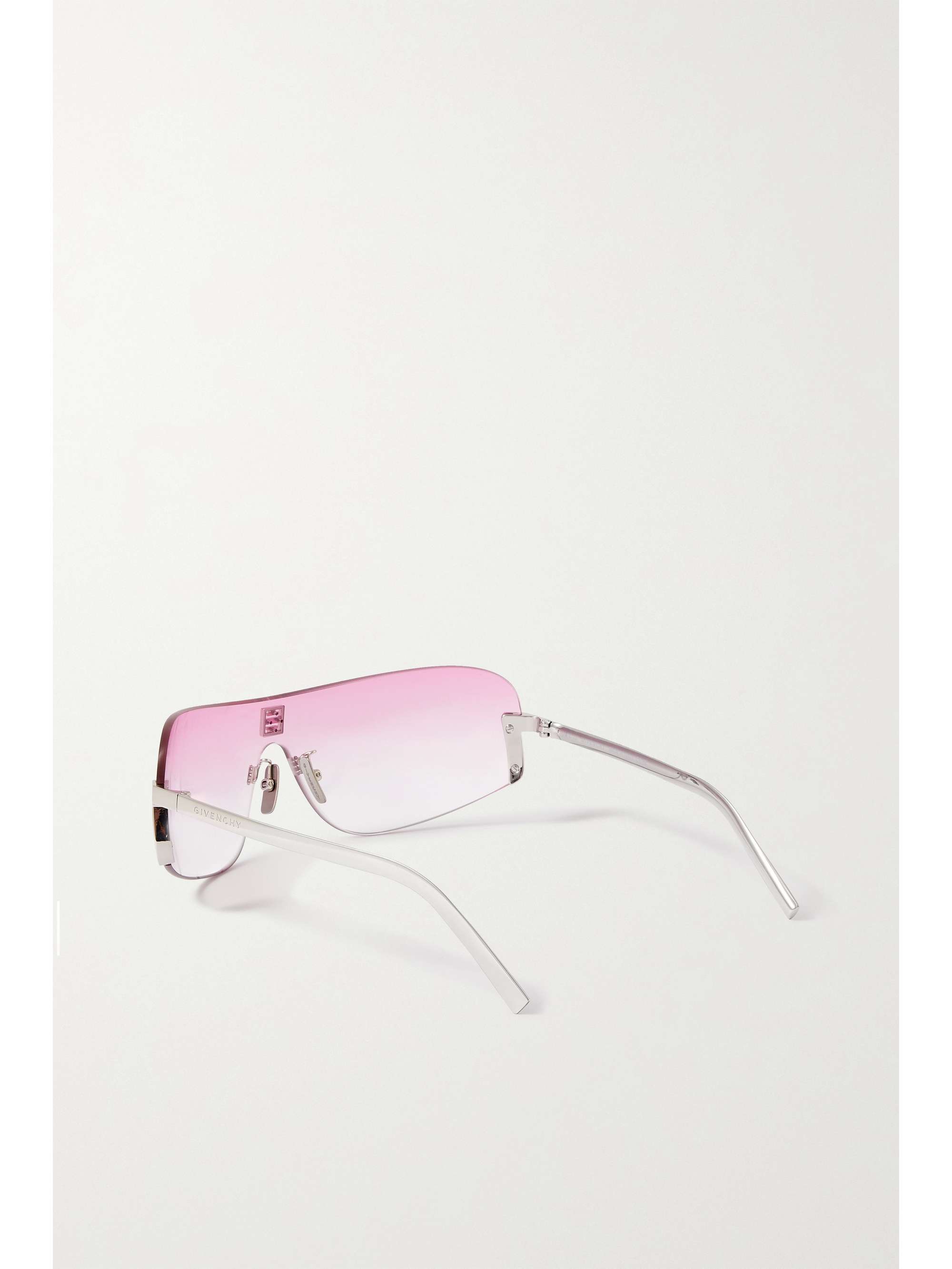 GIVENCHY EYEWEAR D-frame silver-tone sunglasses