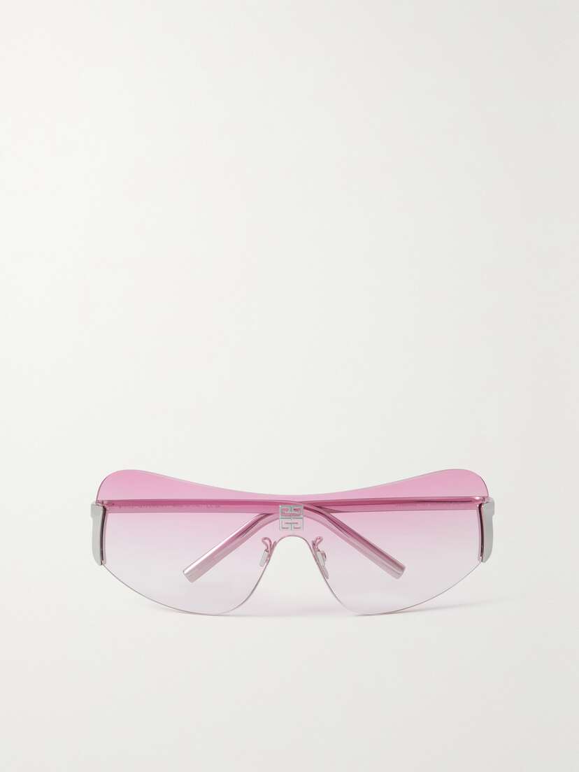 Givenchy D-frame Silver-tone Sunglasses