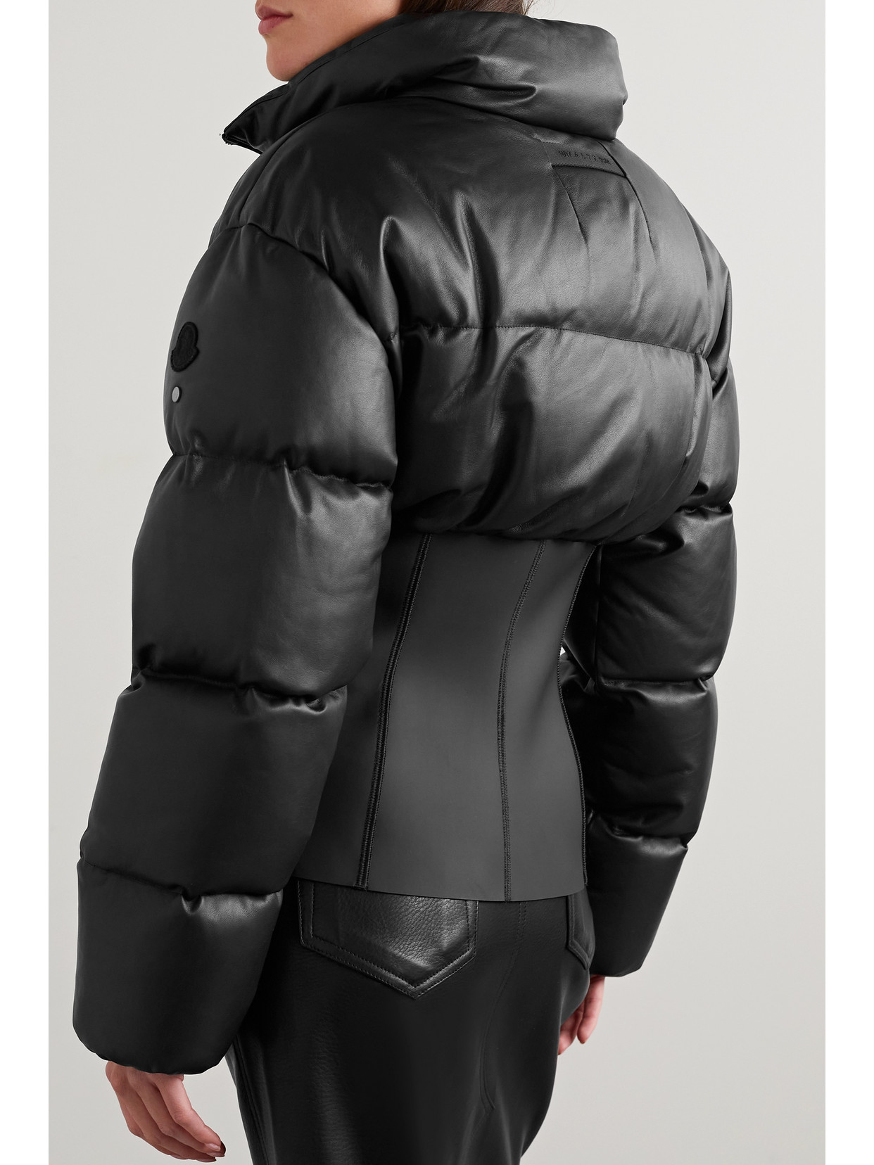 Genius - Yongal Quilted Leather And Neoprene Down Jacket