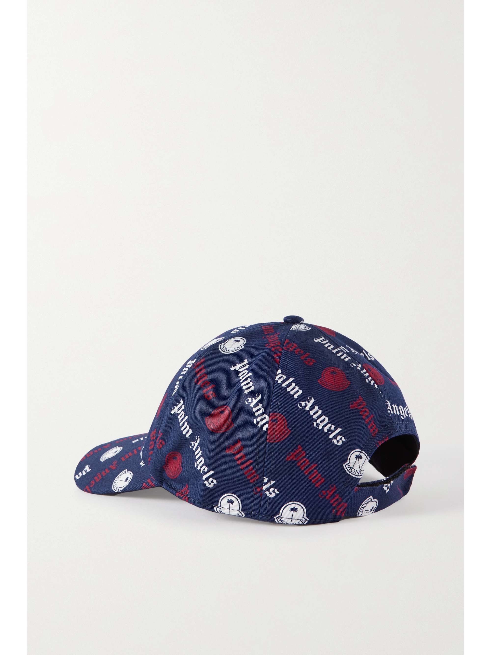 MONCLER GENIUS + Palm Angels Baseballkappe aus Baumwollgabardine mit Logomuster