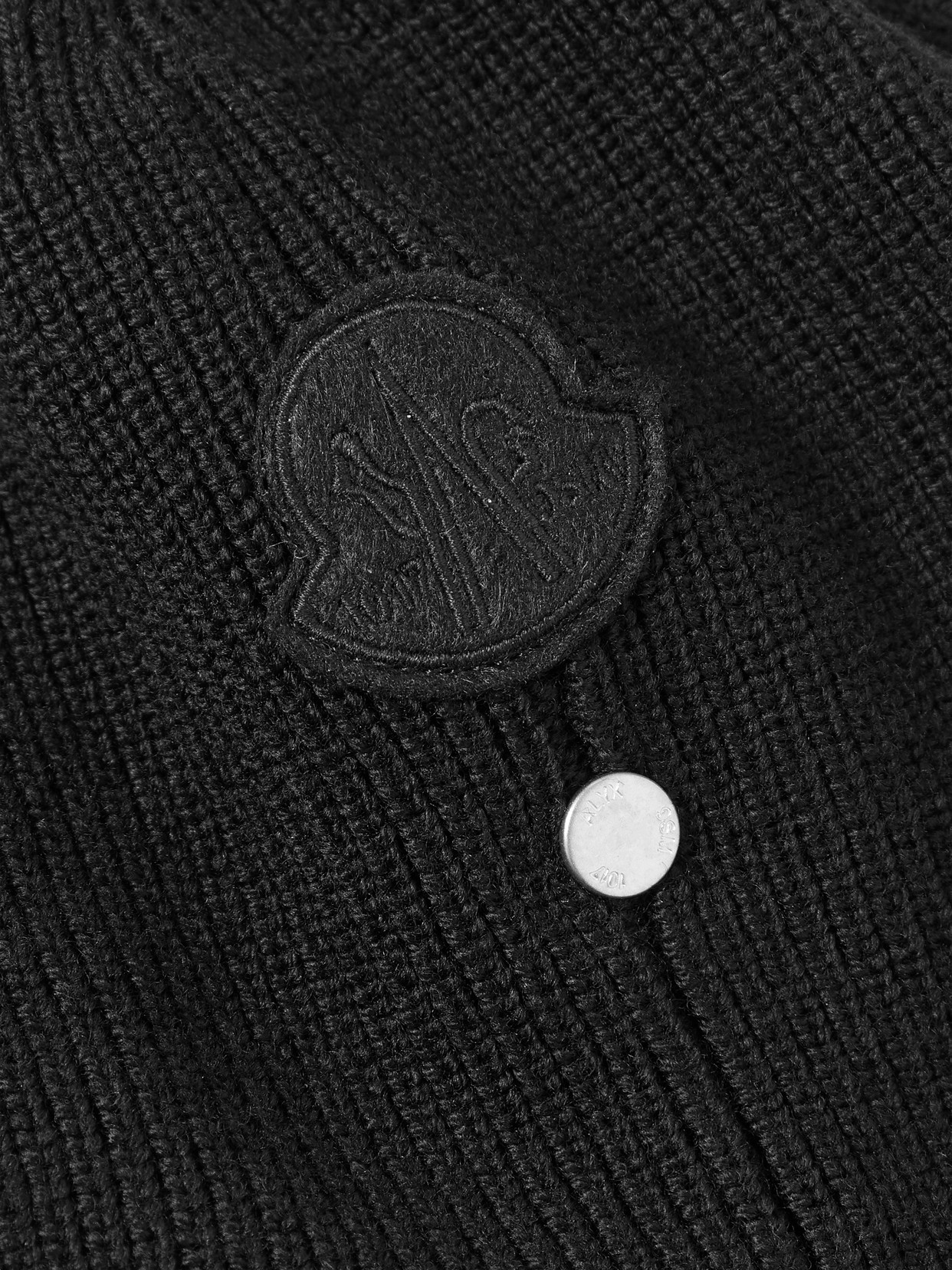 Shop Moncler Genius + 1017 Alyx 9sm Wool Beanie In Black