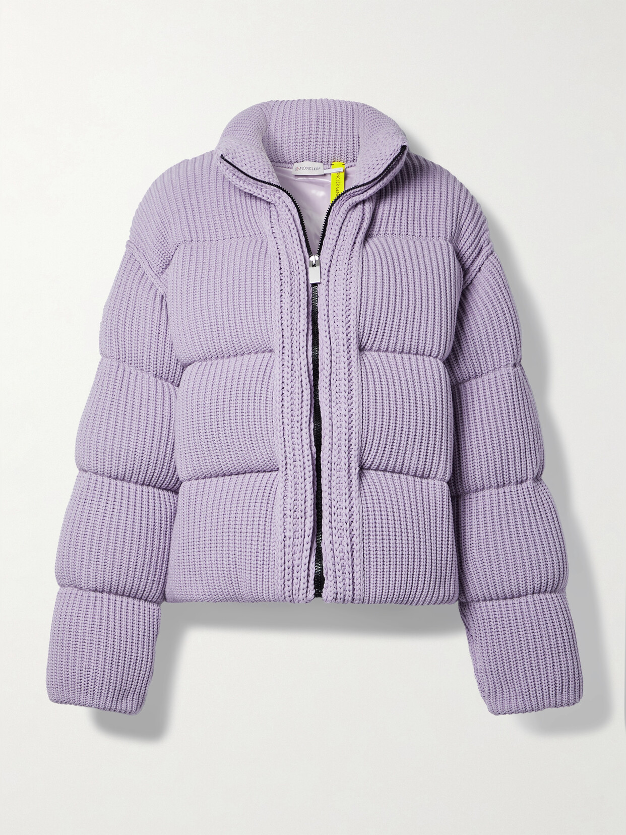 Moncler Genius - Quilted Ribbed-knit Down Jacket - Purple