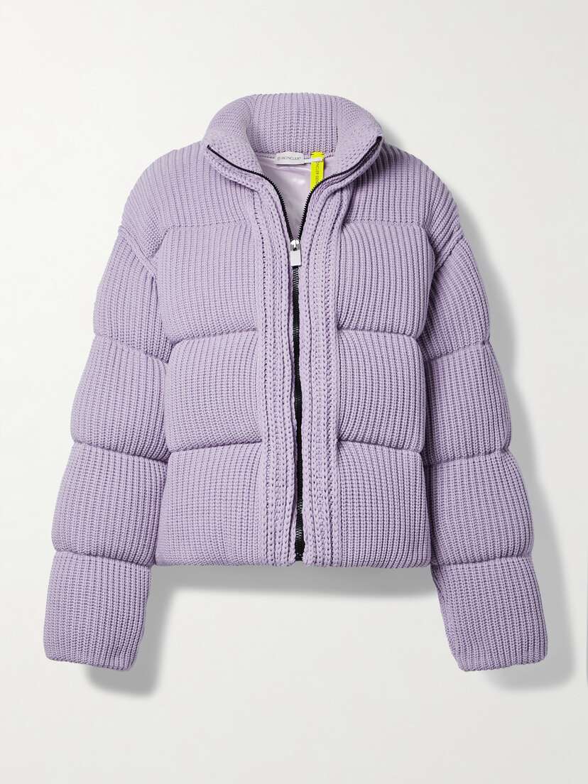 Moncler Genius Quilted Ribbed-knit Down Jacket