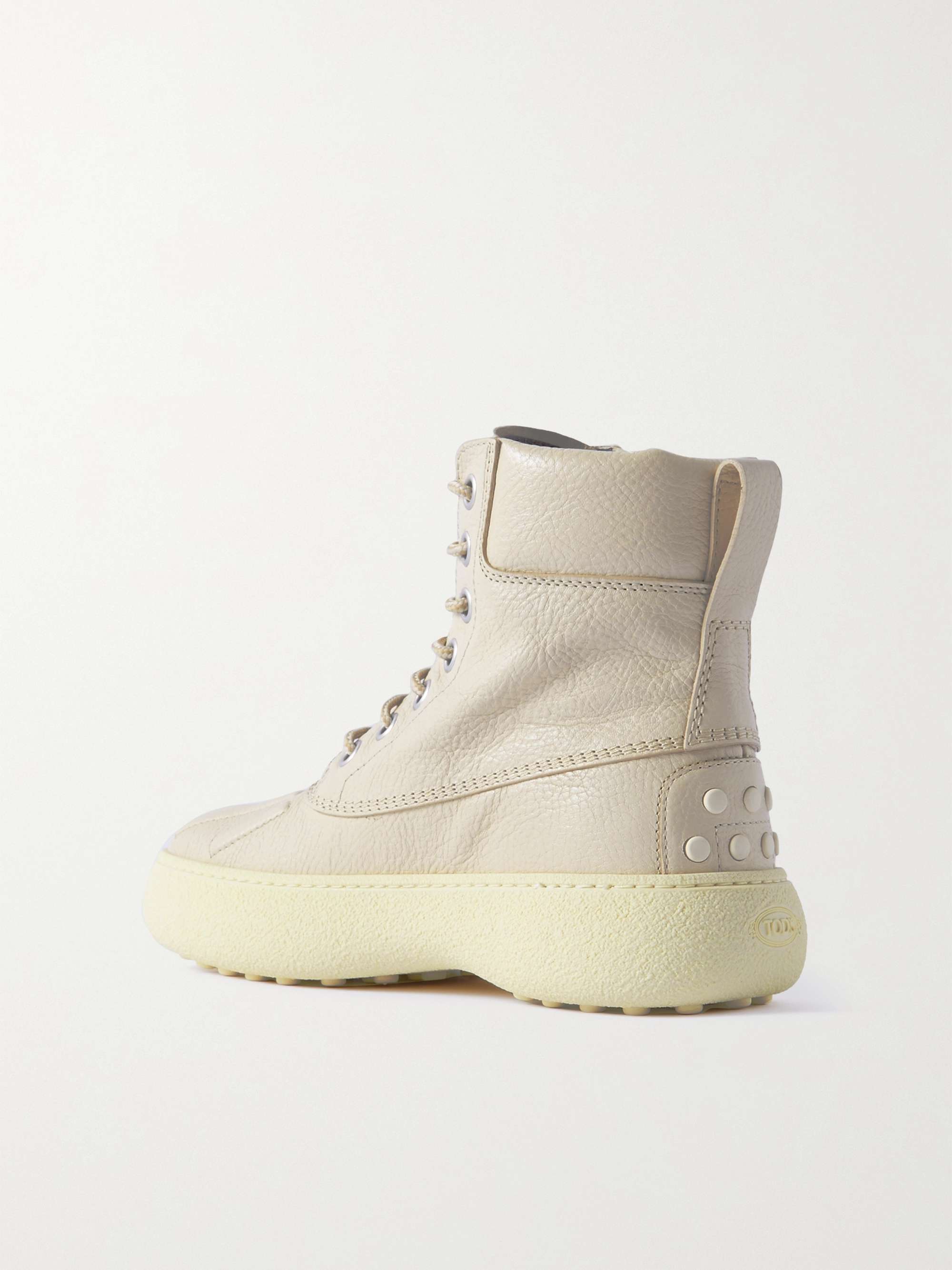 MONCLER GENIUS + Palm Angels textured-leather ankle boots