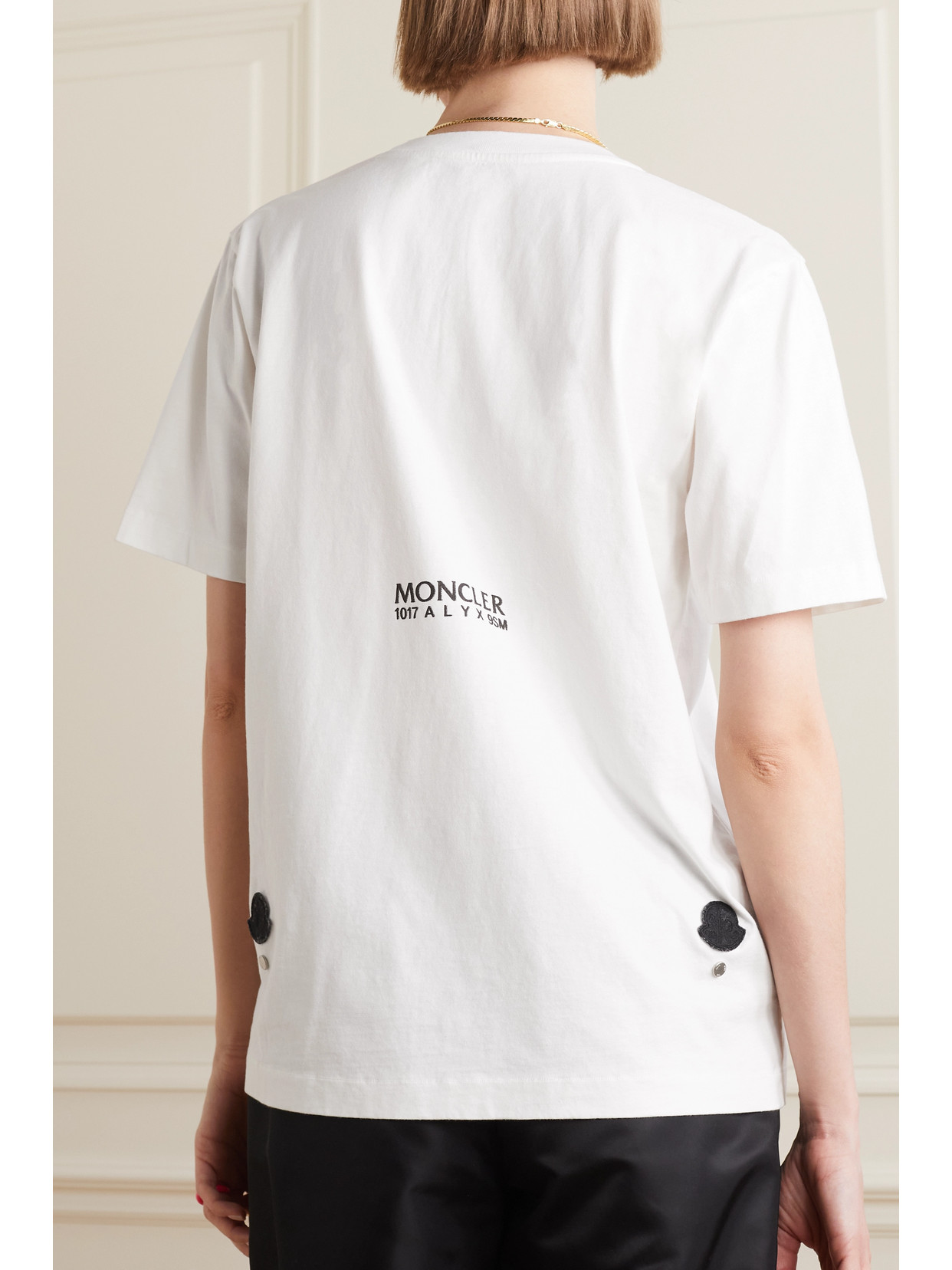 Moncler Genius Moncler X 1017 Alyx 9sm Logo Printed Crewneck T In White